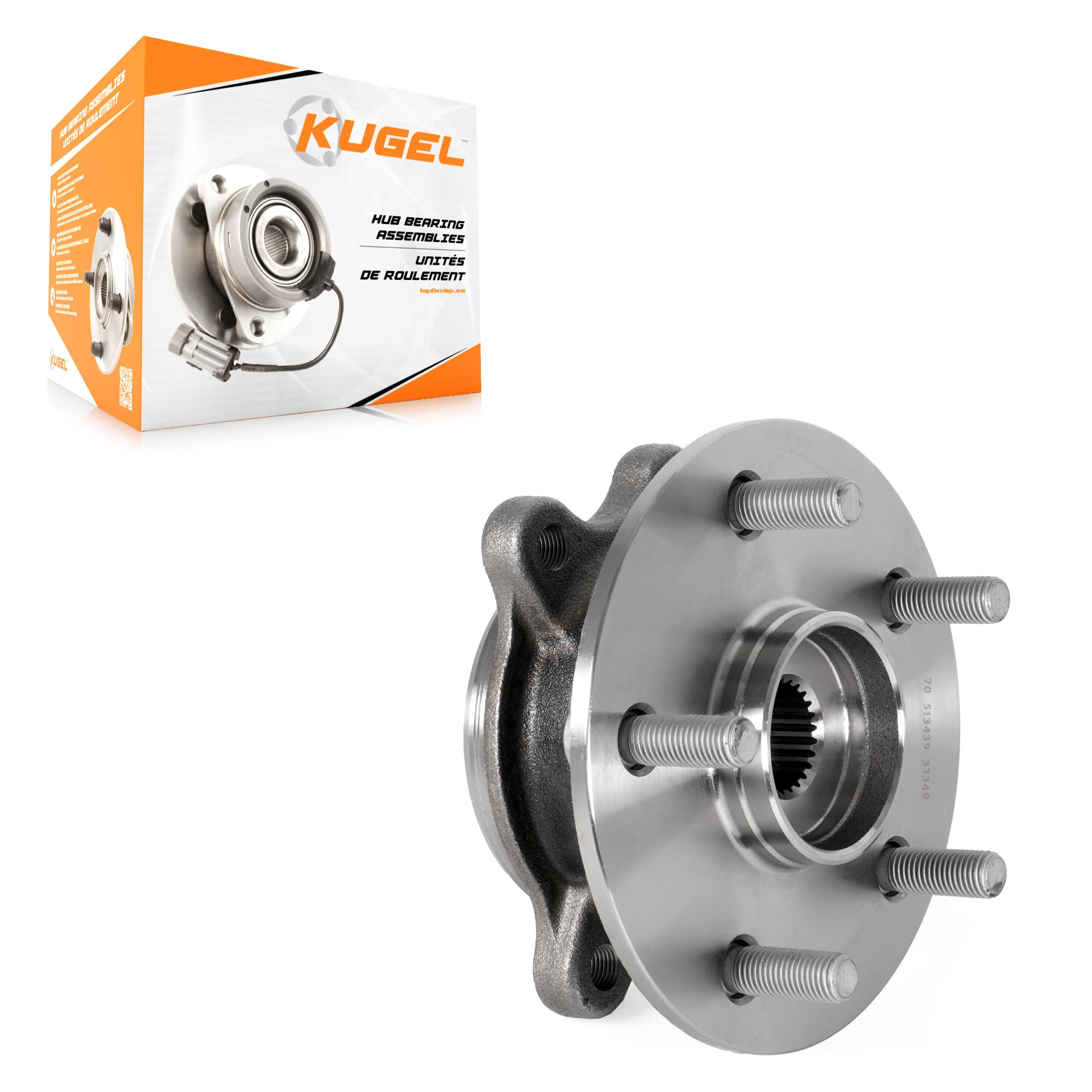 Kugel - 70-513439 - Front Wheel Bearing and Hub Assembly image 1