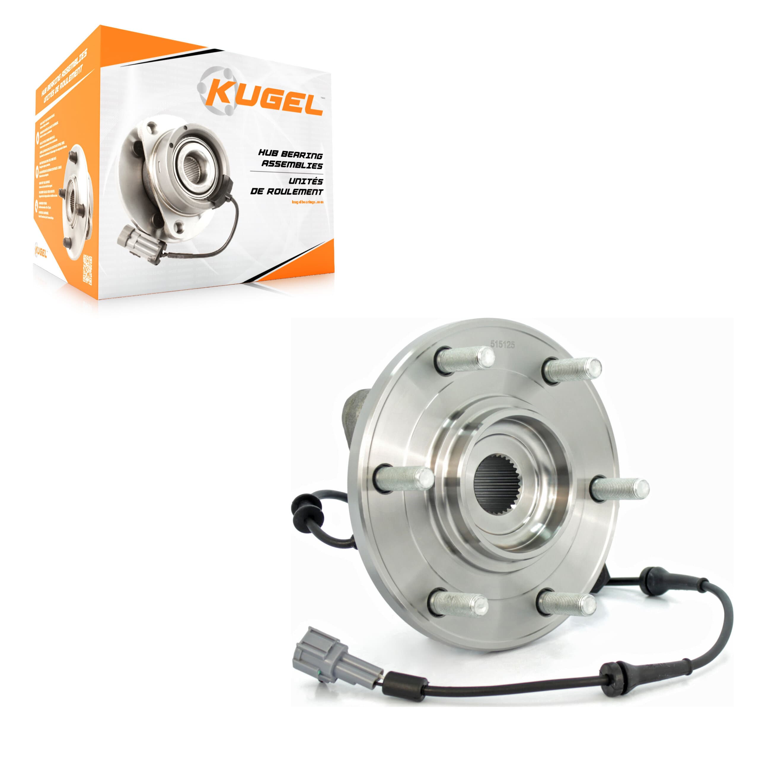 Kugel - 70-515125 - Front Wheel Bearing and Hub Assembly image 1