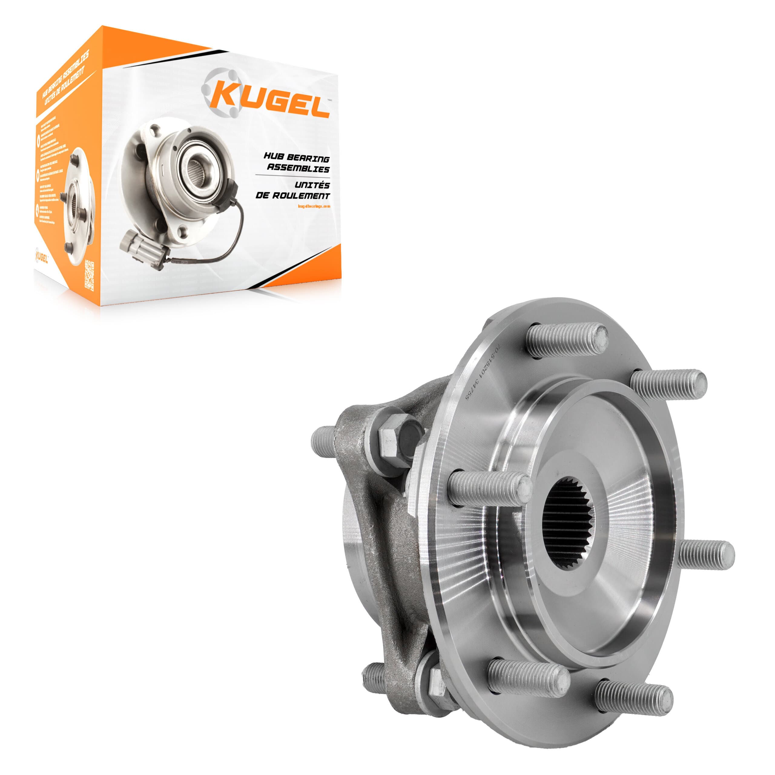Kugel - 70-515201 - Front Wheel Bearing and Hub Assembly image 1