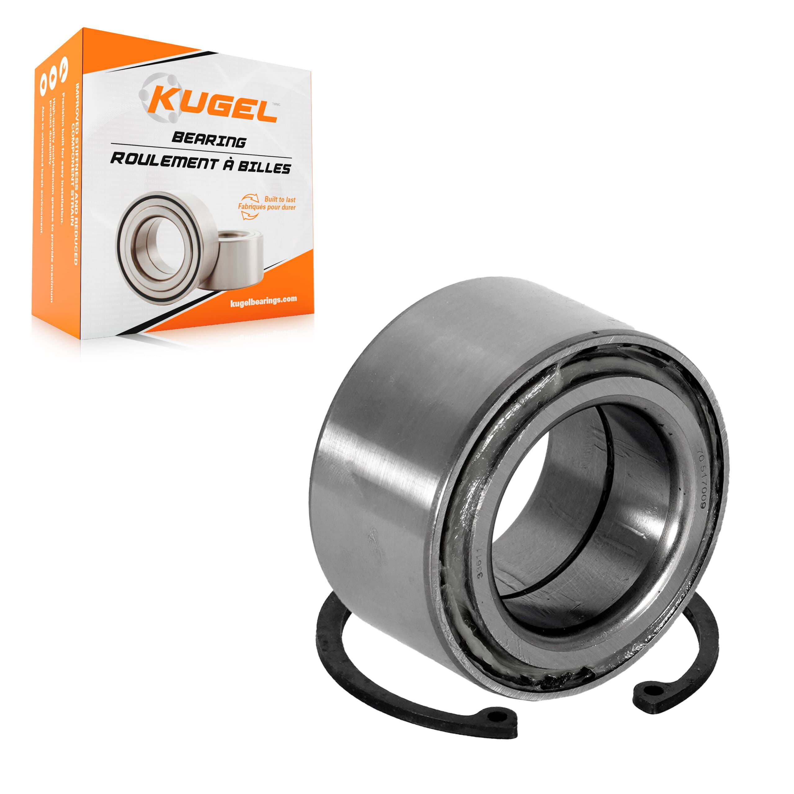 Kugel - 70-517009 - Front Inner Wheel Bearing and Race Set image 1