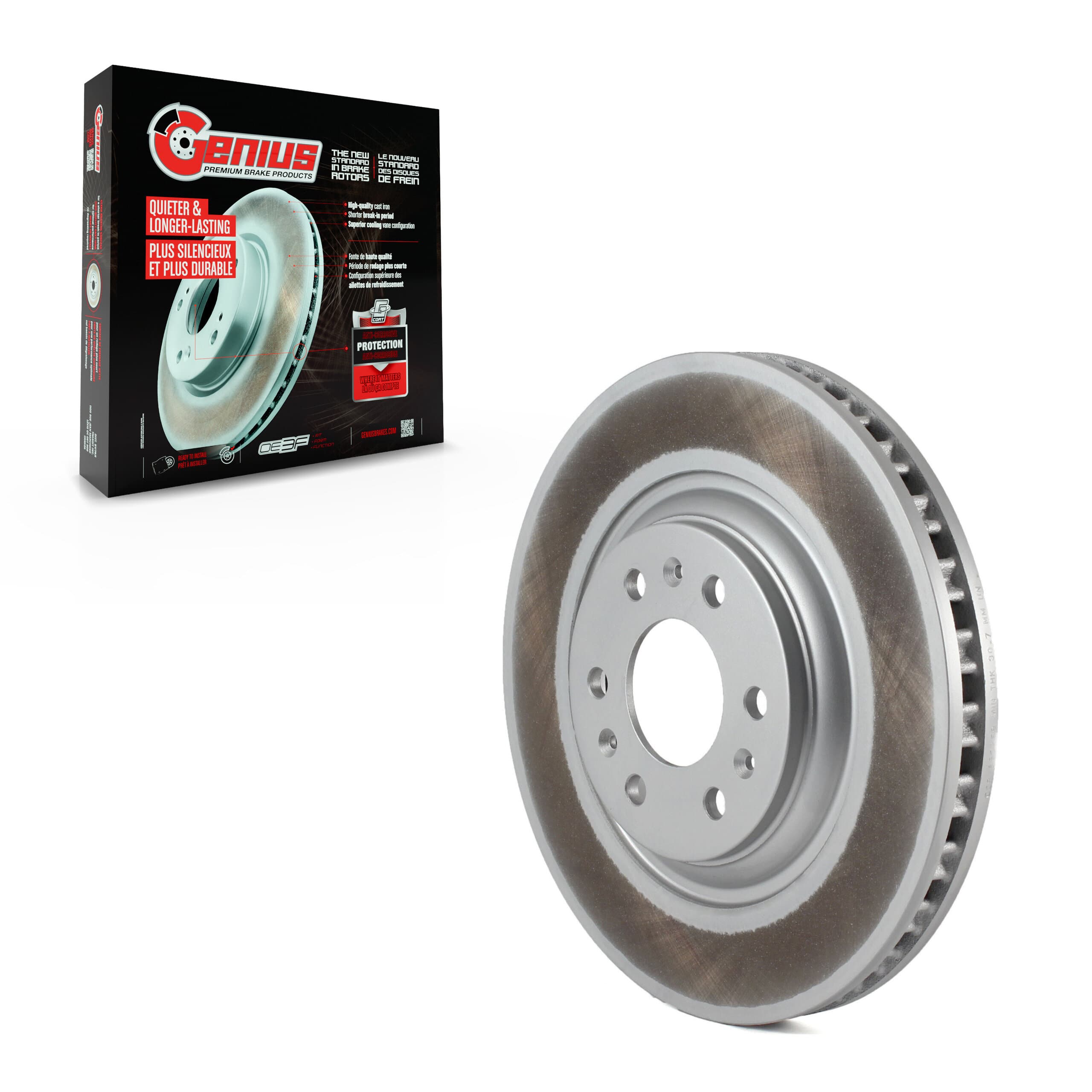 Genius - GCR-580259 - Front Disc Brake Rotor image 1