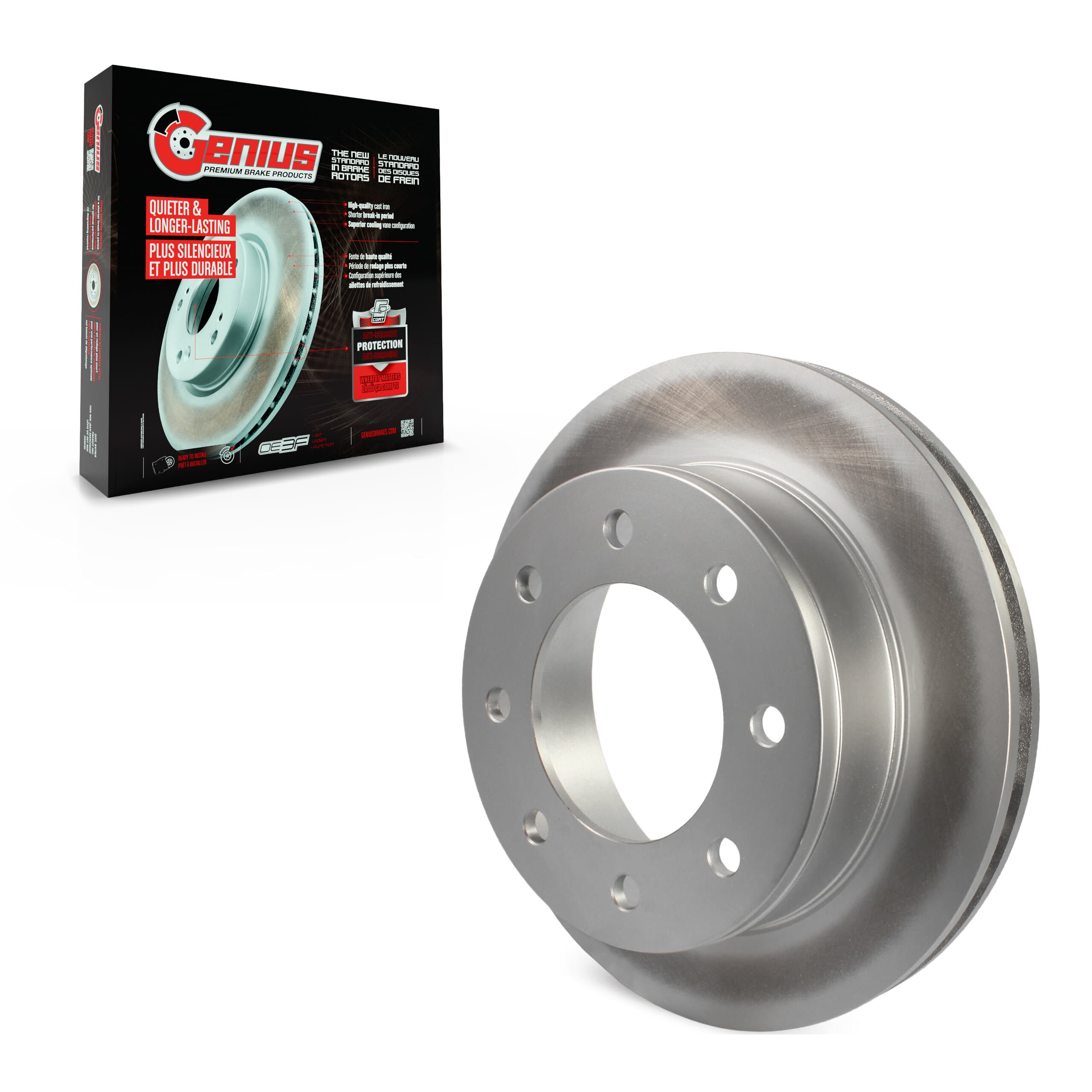 Genius - GCR-580380 - Rear Disc Brake Rotor image 1