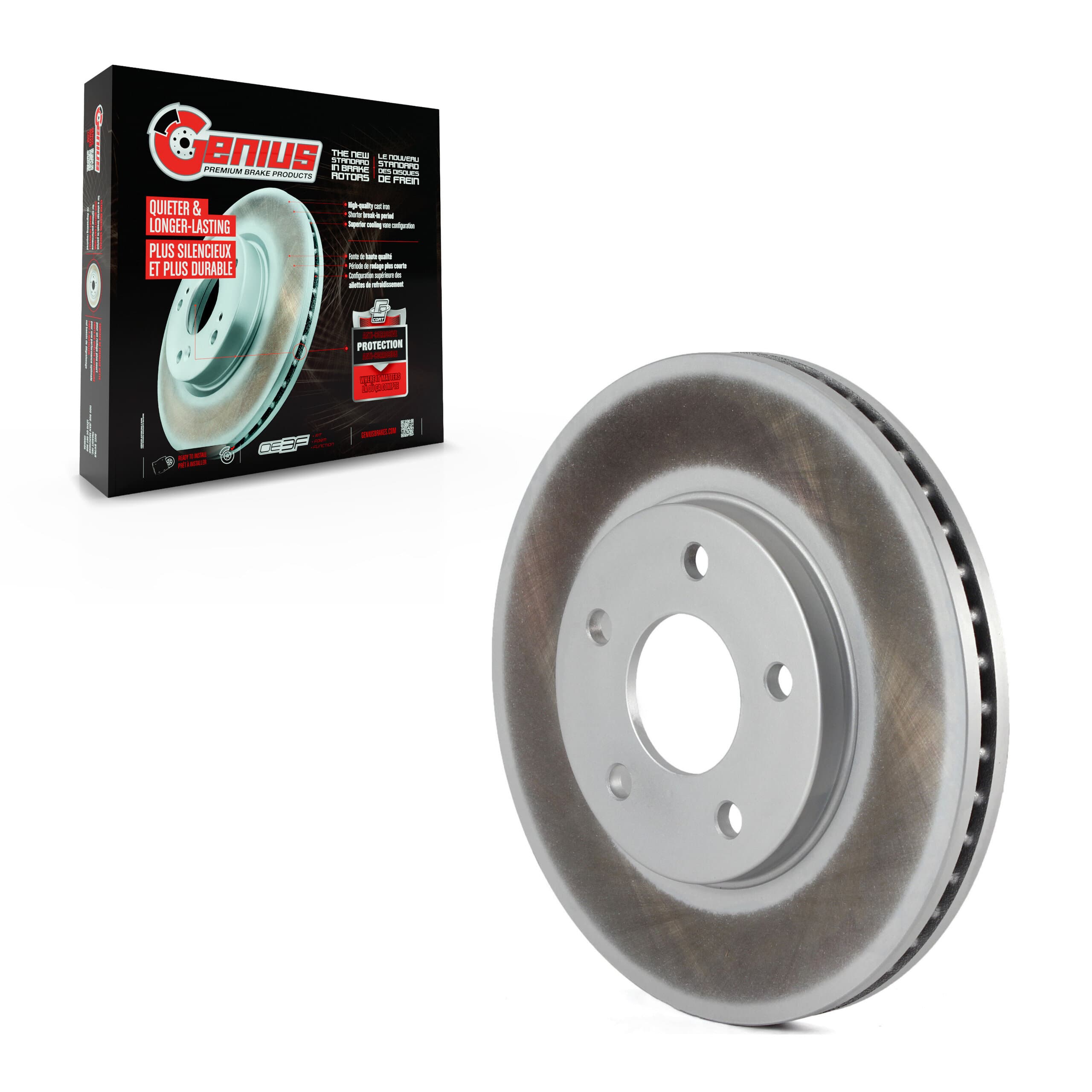 Genius - GCR-580382 - Front Disc Brake Rotor image 1