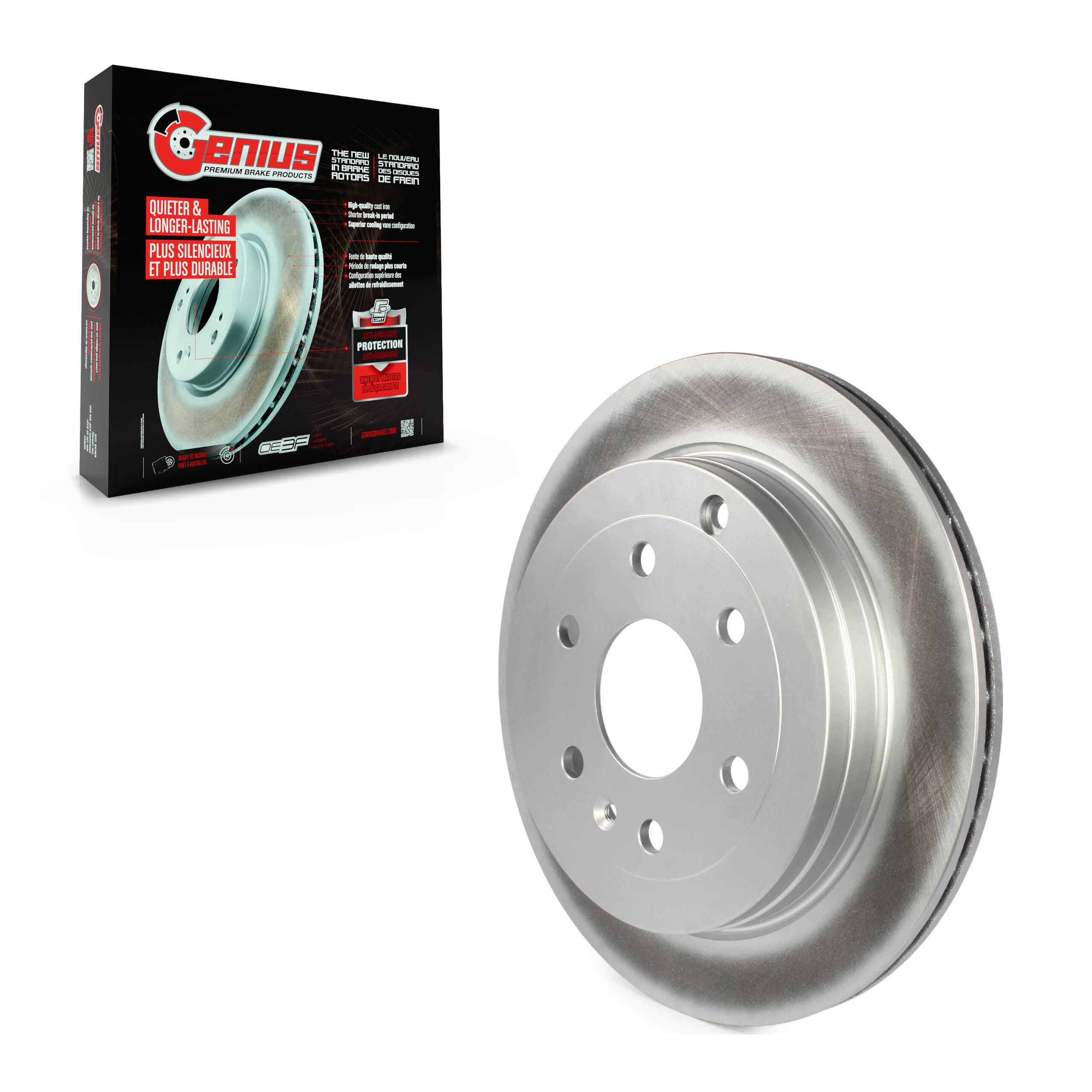 Genius - GCR-580569 - Rear Disc Brake Rotor image 1
