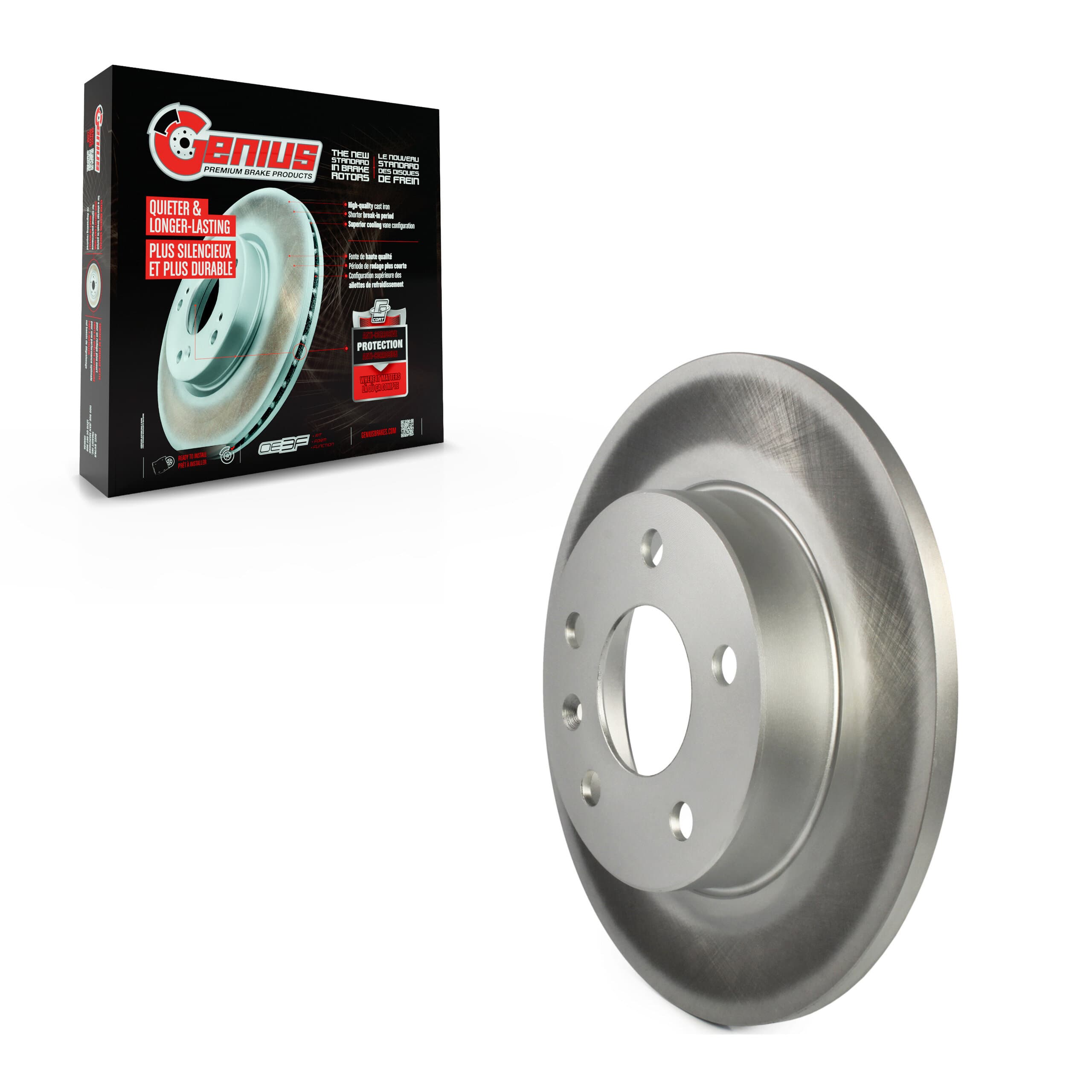 Genius - GCR-580665 - Rear Disc Brake Rotor image 1