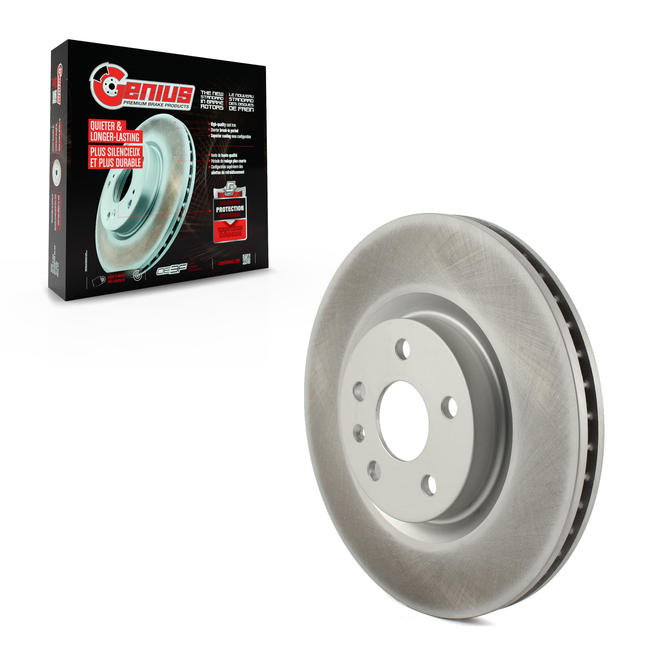 Genius - GCR-580676 - Front Disc Brake Rotor image 1