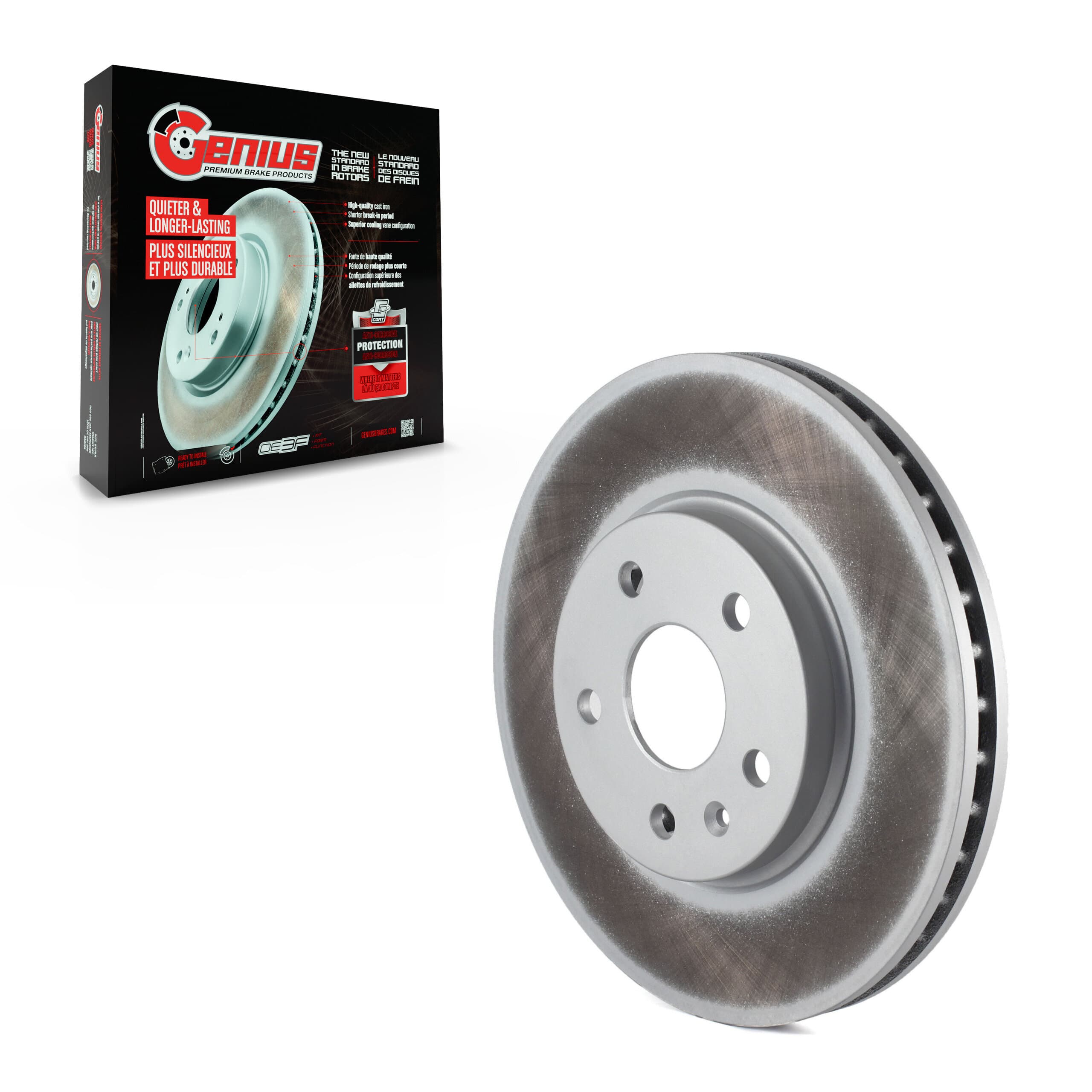 Genius - GCR-580678 - Front Disc Brake Rotor image 1