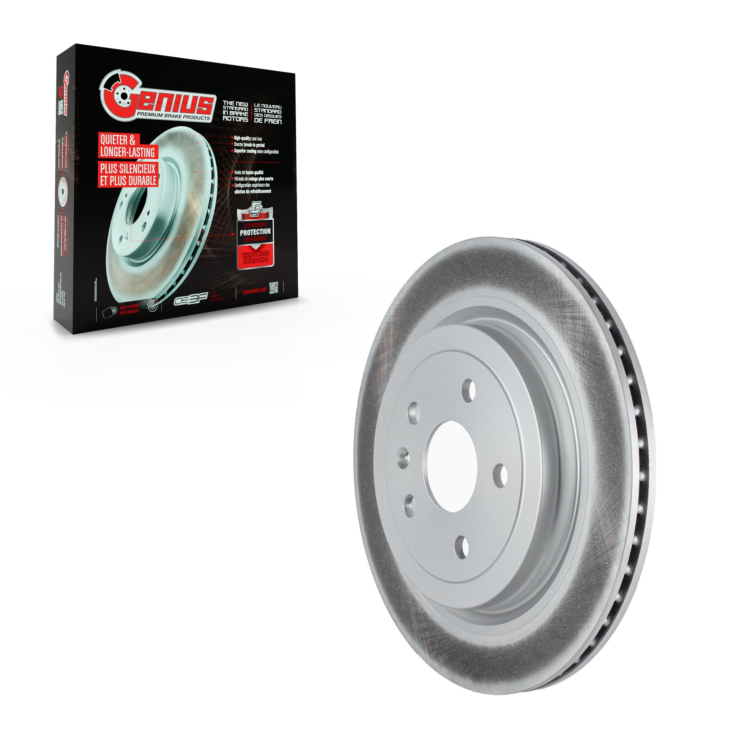 Genius - GCR-580717 - Rear Disc Brake Rotor image 1