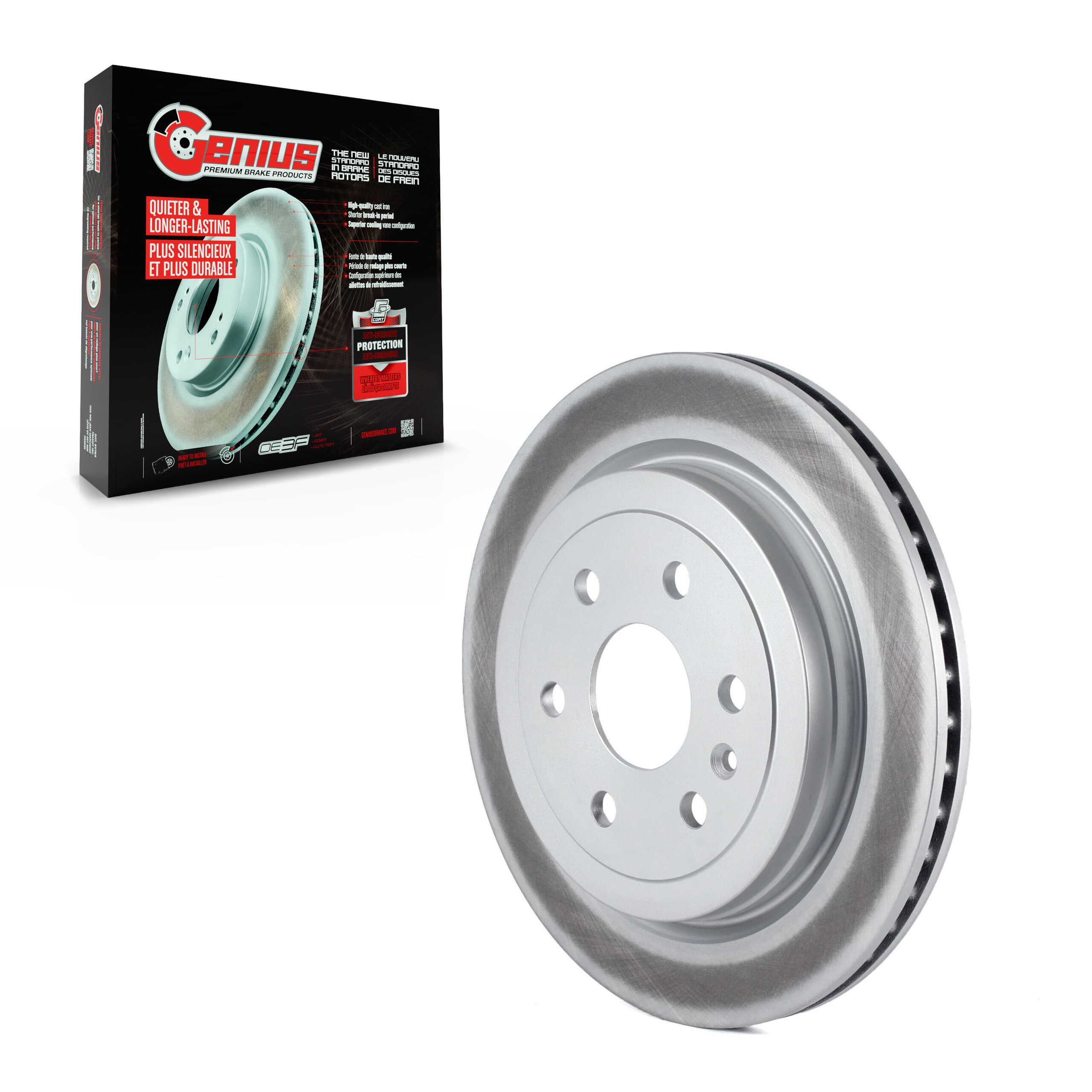 Genius - GCR-580759 - Rear Disc Brake Rotor image 1