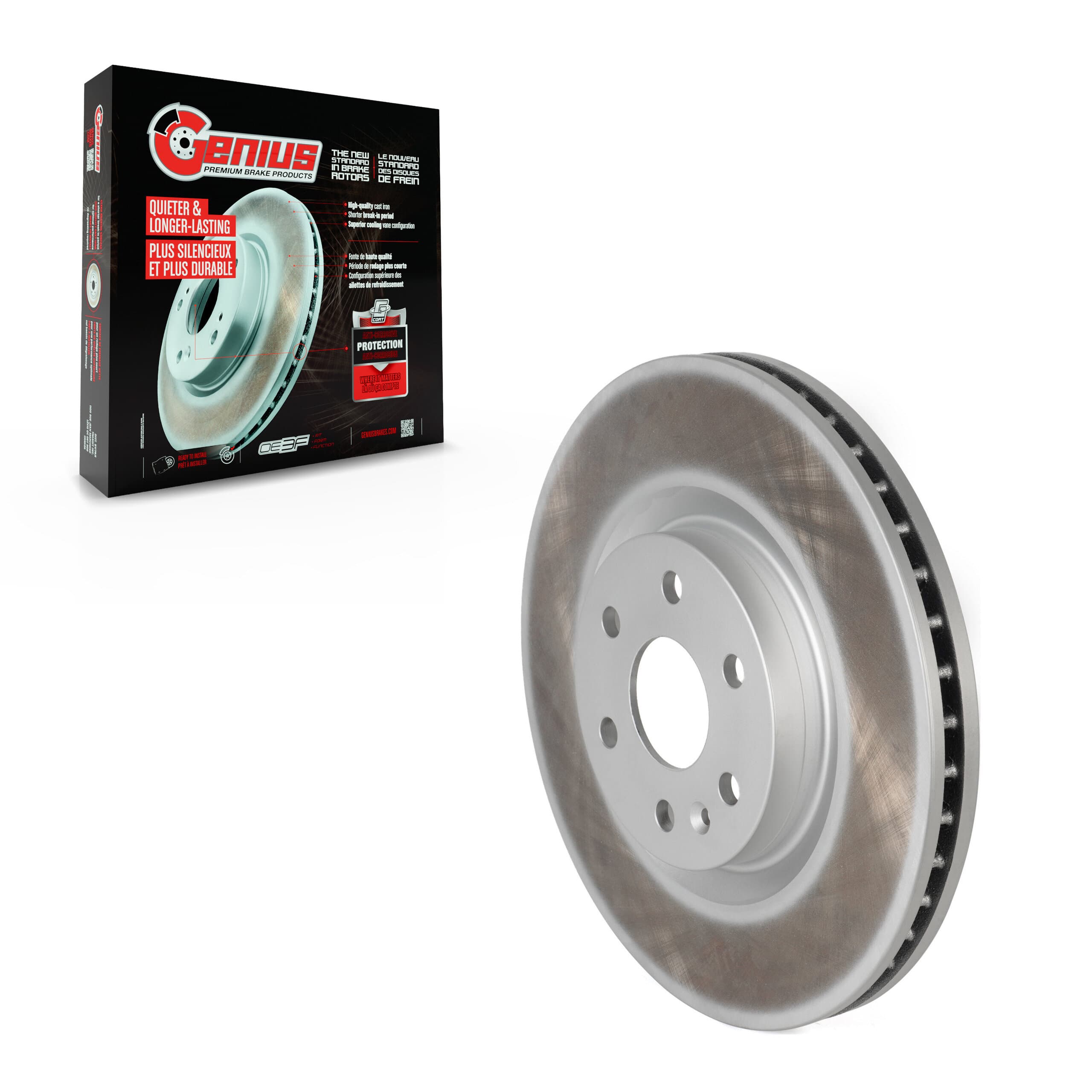 Genius - GCR-580762 - Front Disc Brake Rotor image 1