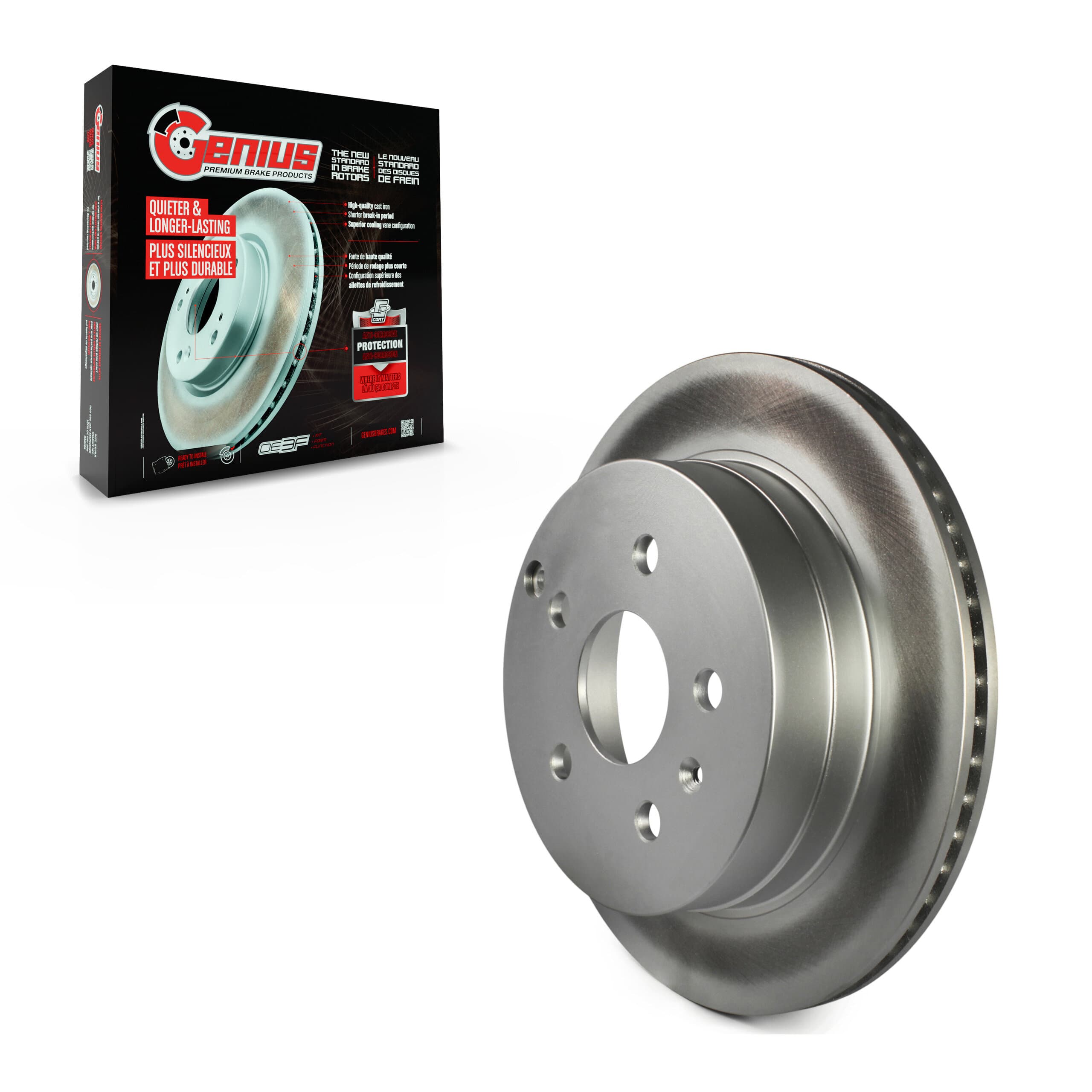 Genius - GCR-580763 - Rear Disc Brake Rotor image 1
