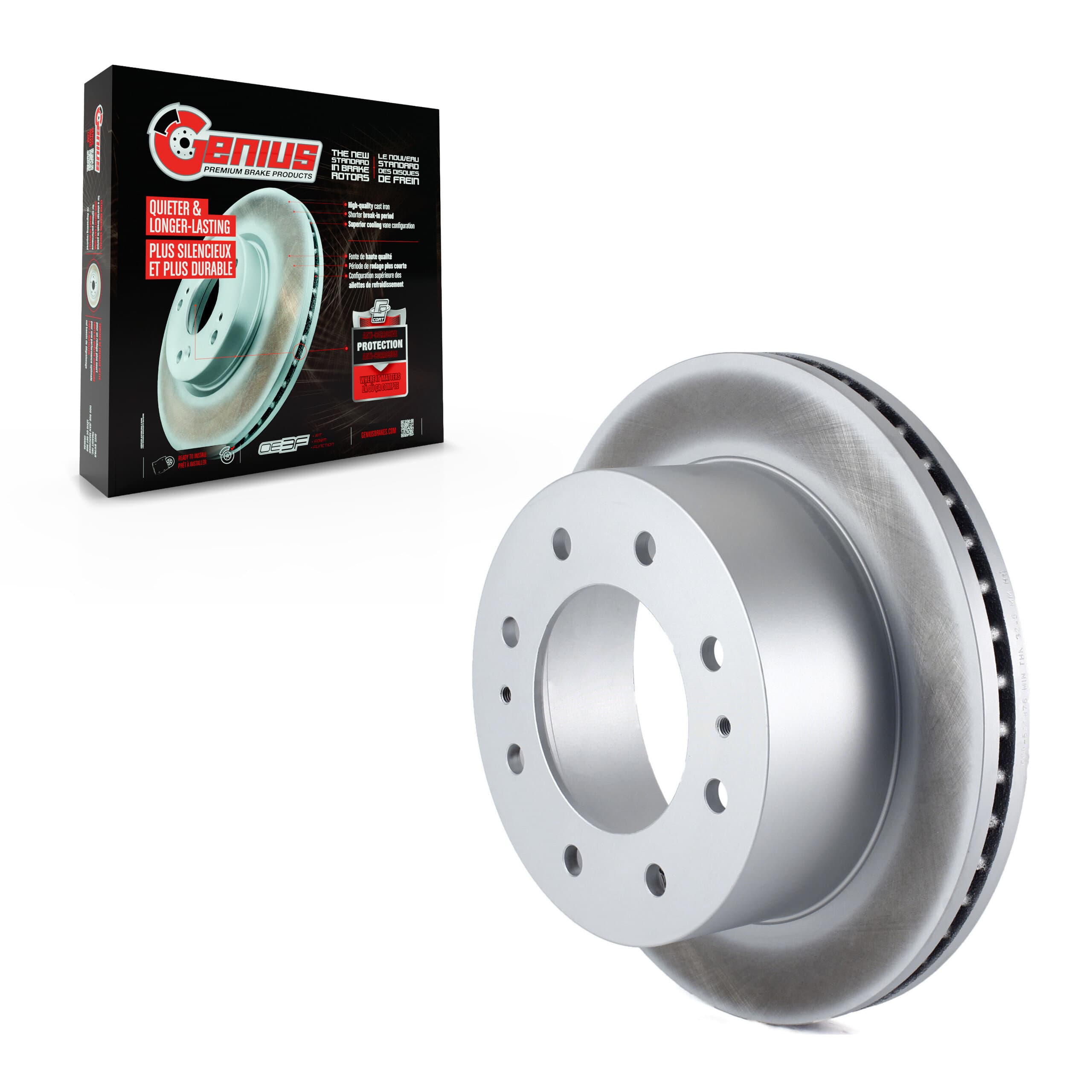 Genius - GCR-580876 - Rear Disc Brake Rotor image 1