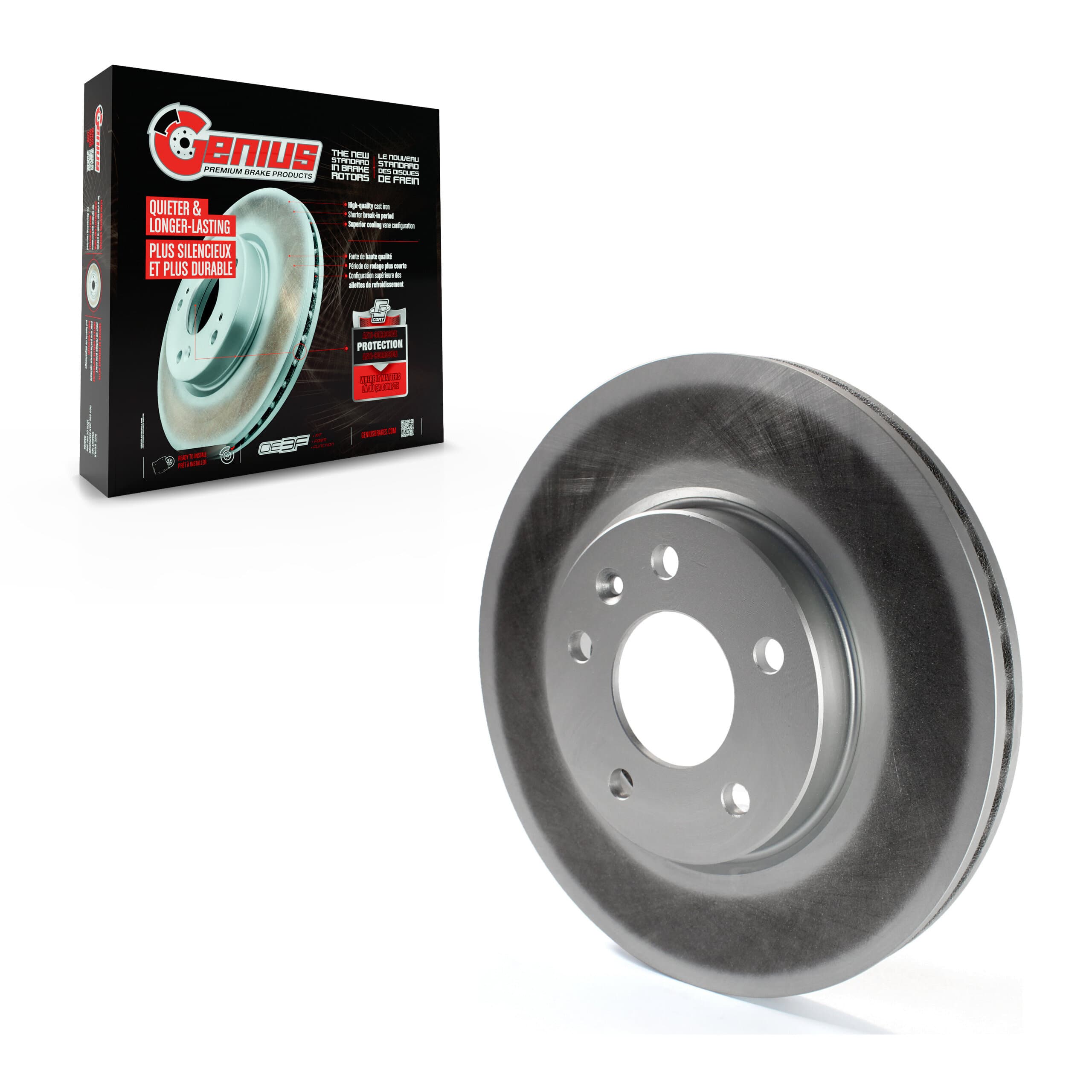 Genius - GCR-580899 - Front Disc Brake Rotor image 1