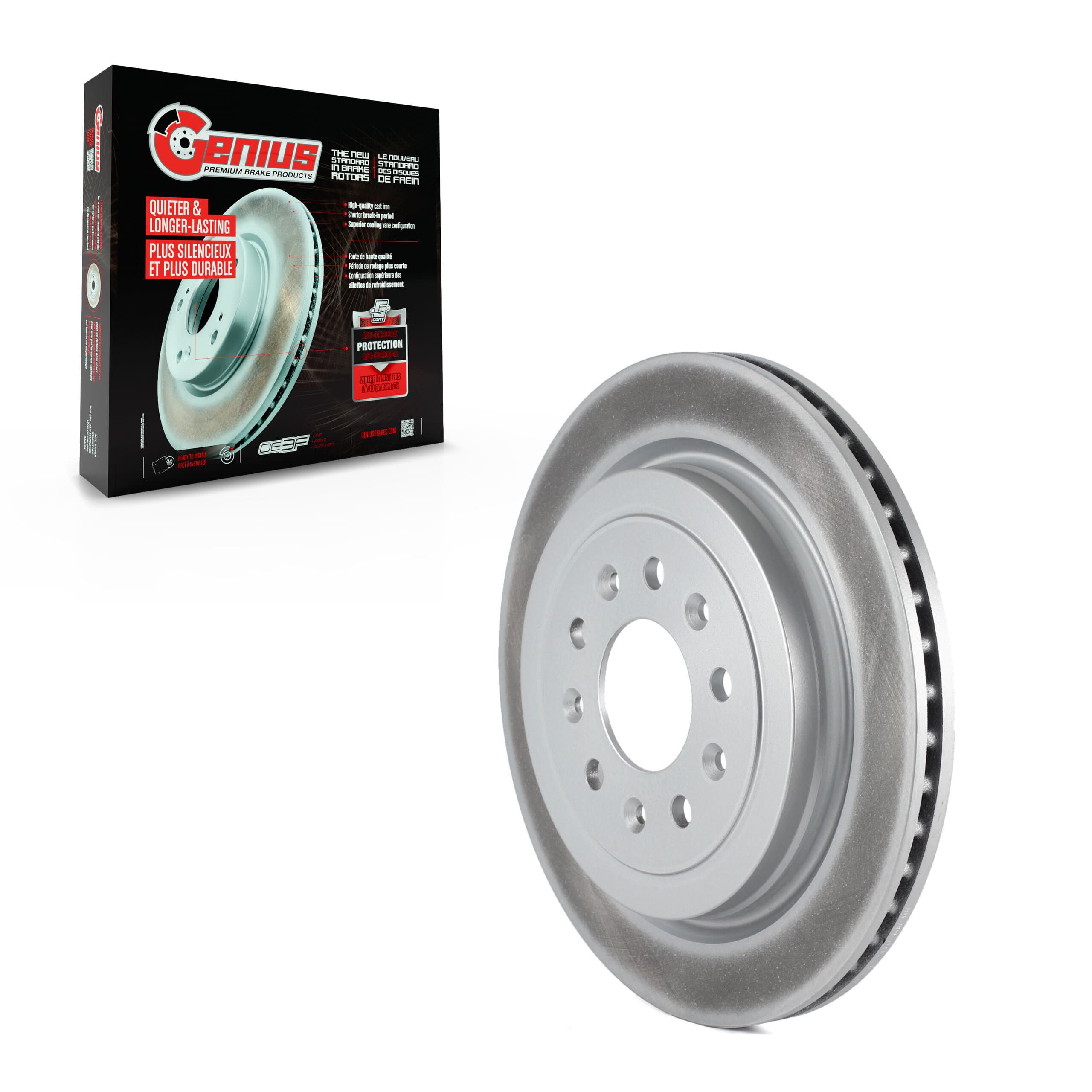 Genius - GCR-581045 - Rear Disc Brake Rotor image 1