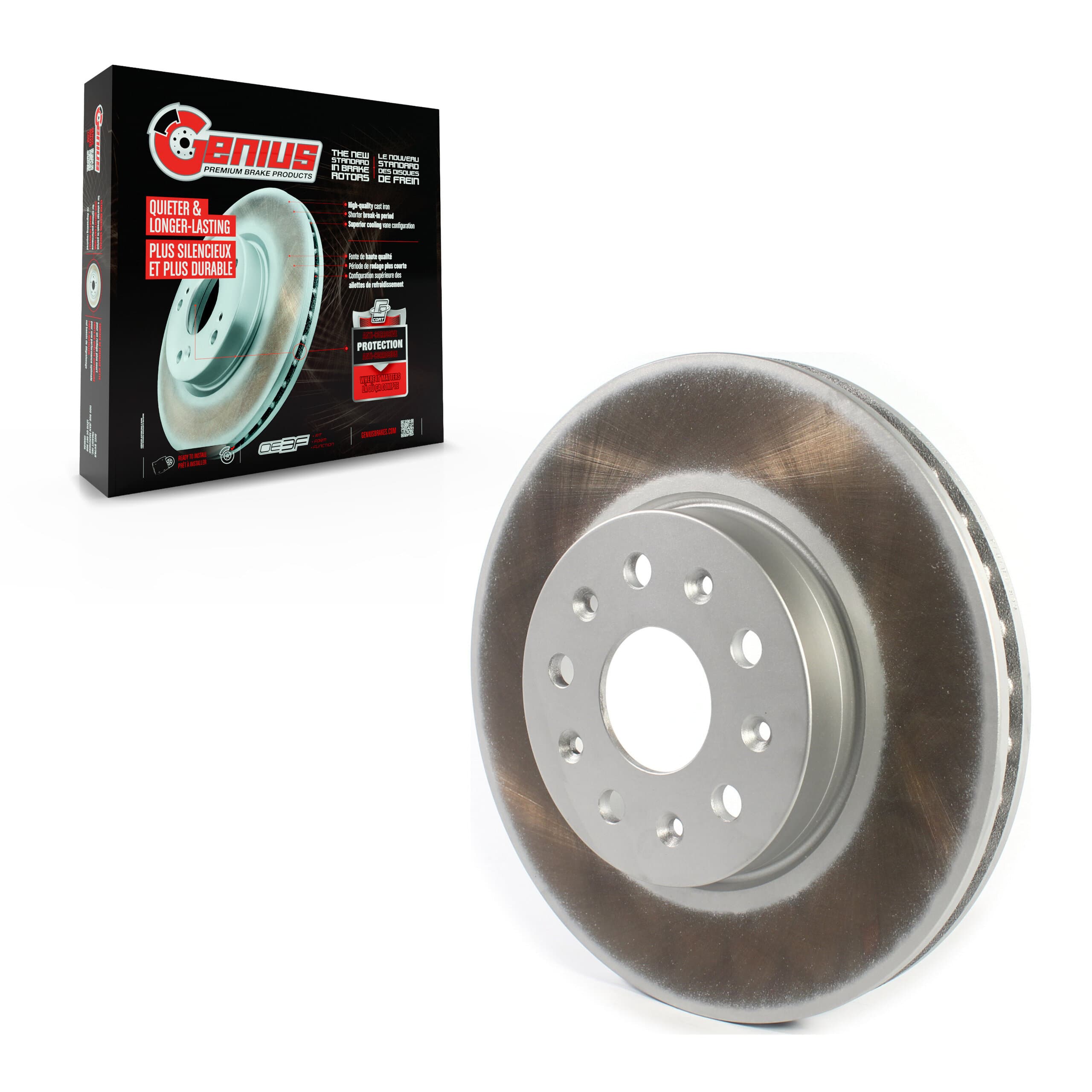 Genius - GCR-581913 - Front Disc Brake Rotor image 1