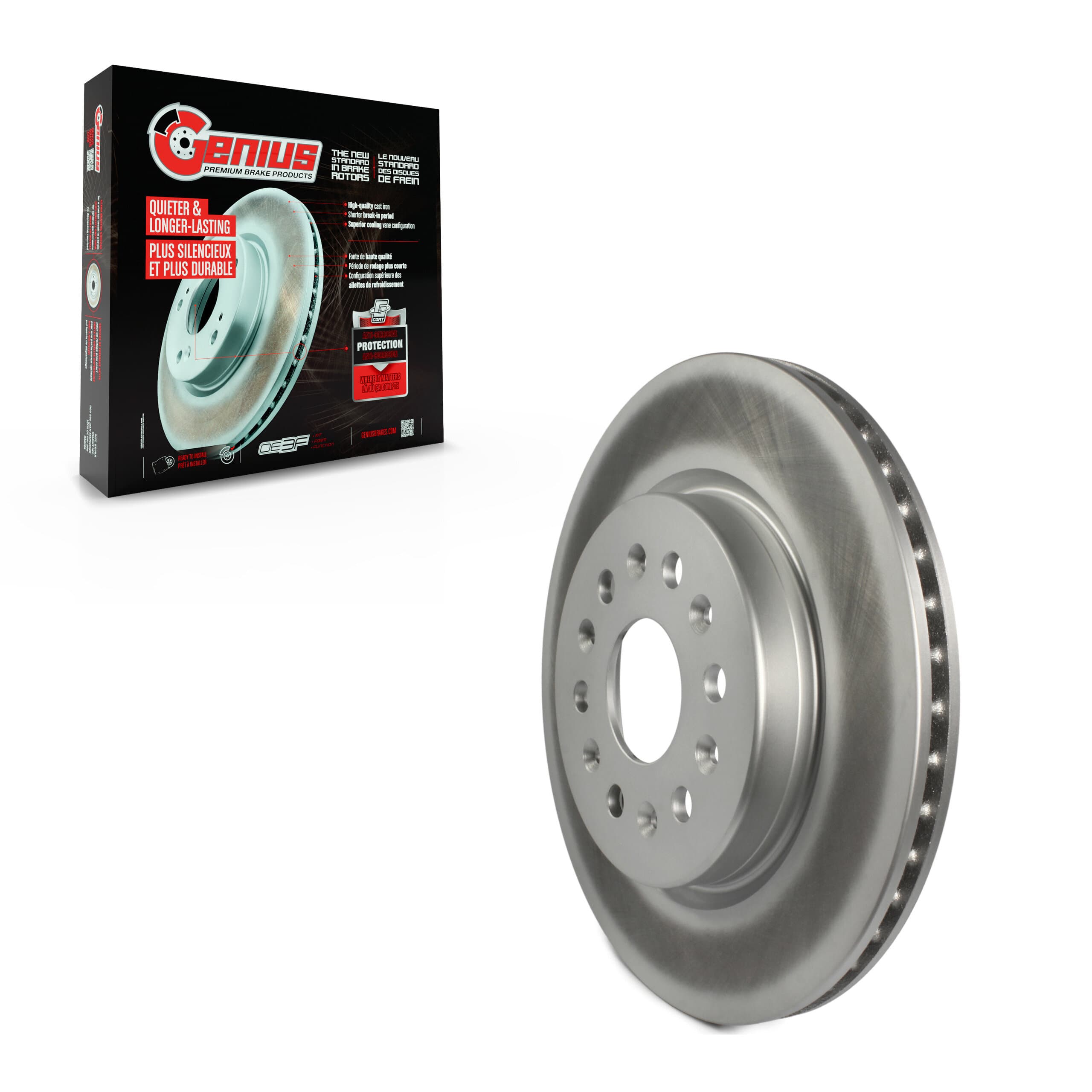 Genius - GCR-582060 - Rear Disc Brake Rotor image 1