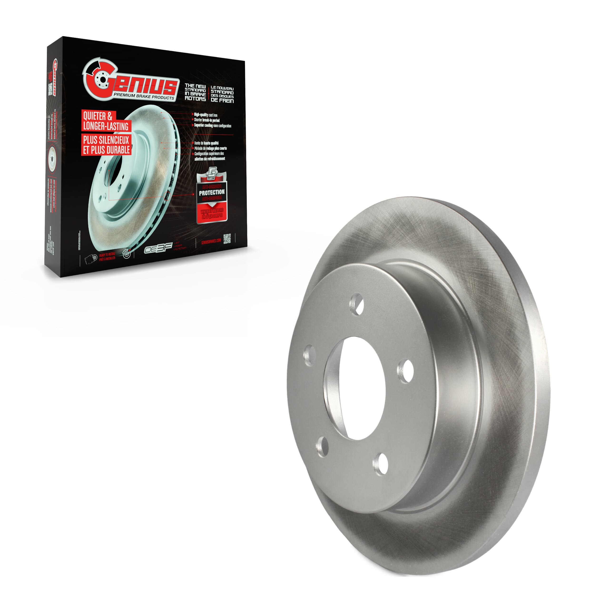Genius - GCR-66448 - Rear Disc Brake Rotor image 1