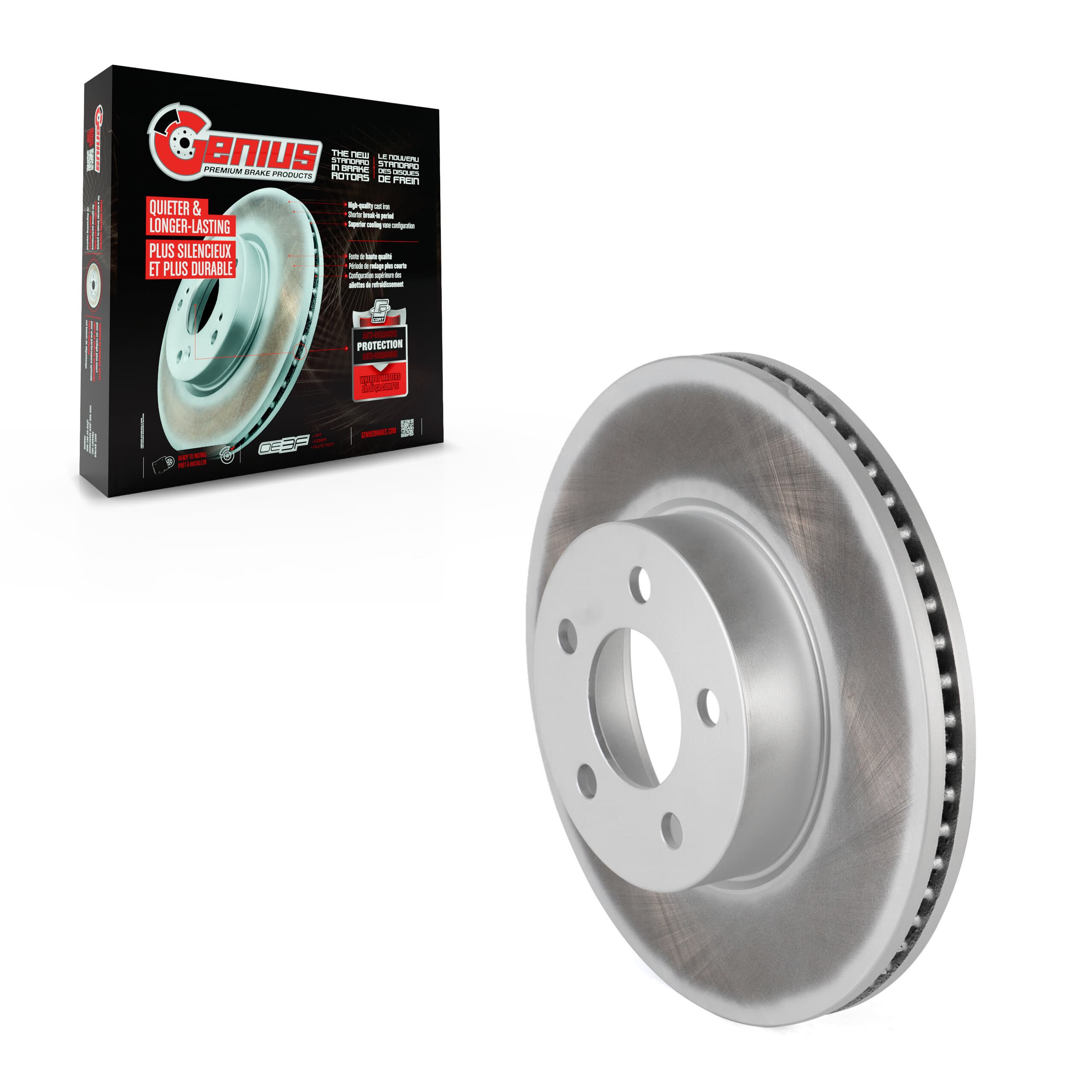Genius - GCR-680027 - Front Disc Brake Rotor image 1