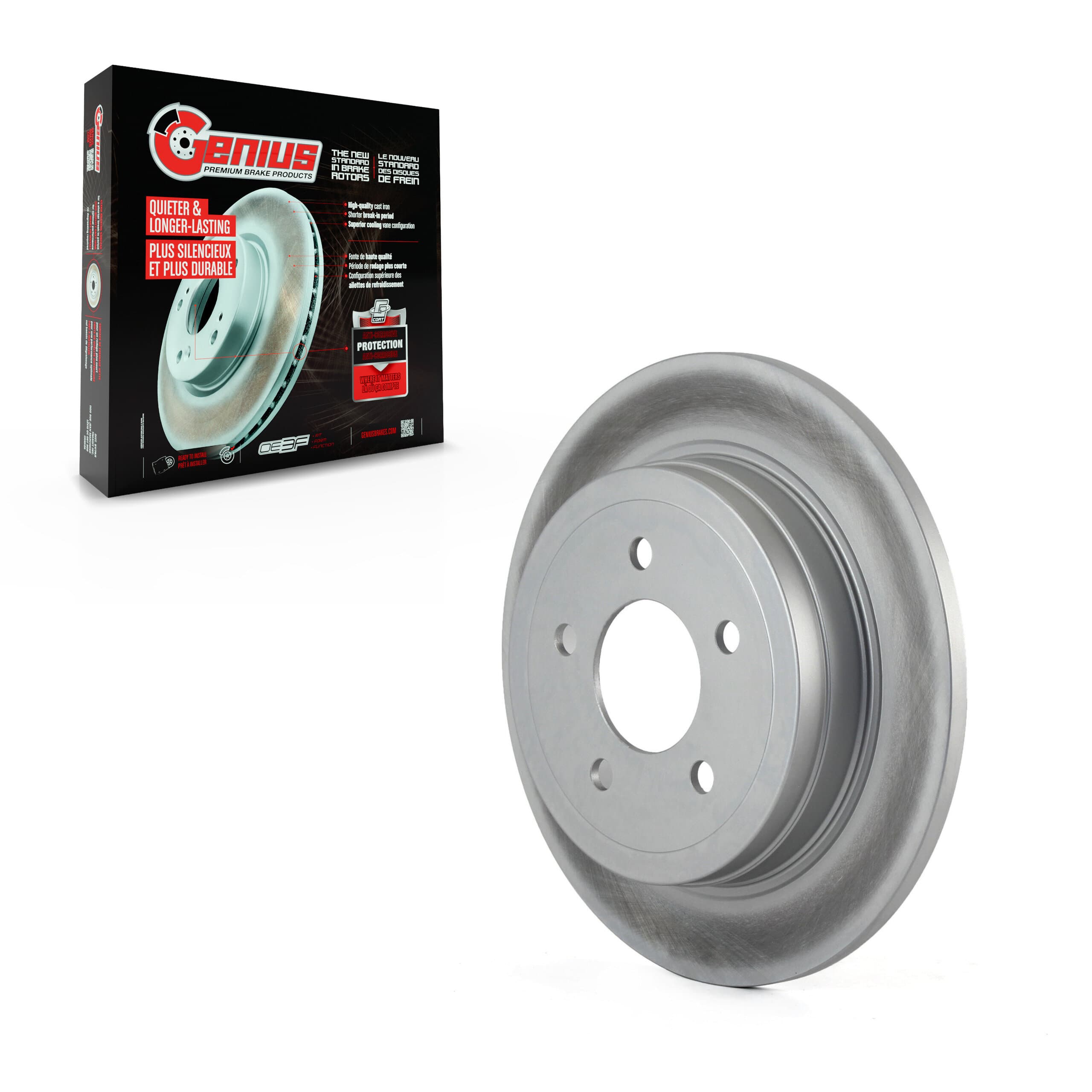 Genius - GCR-680147 - Rear Disc Brake Rotor image 1