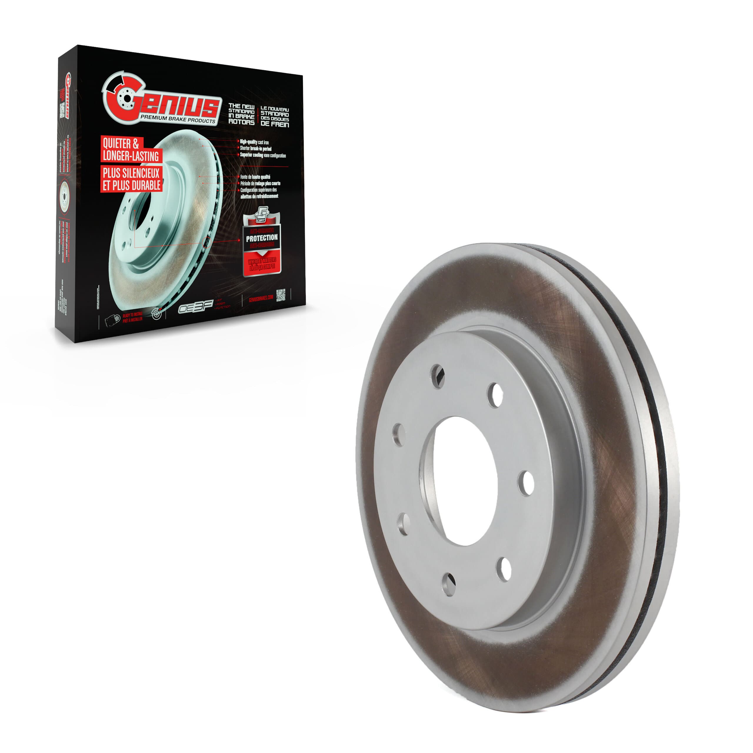 Genius - GCR-680181 - Front Disc Brake Rotor image 1