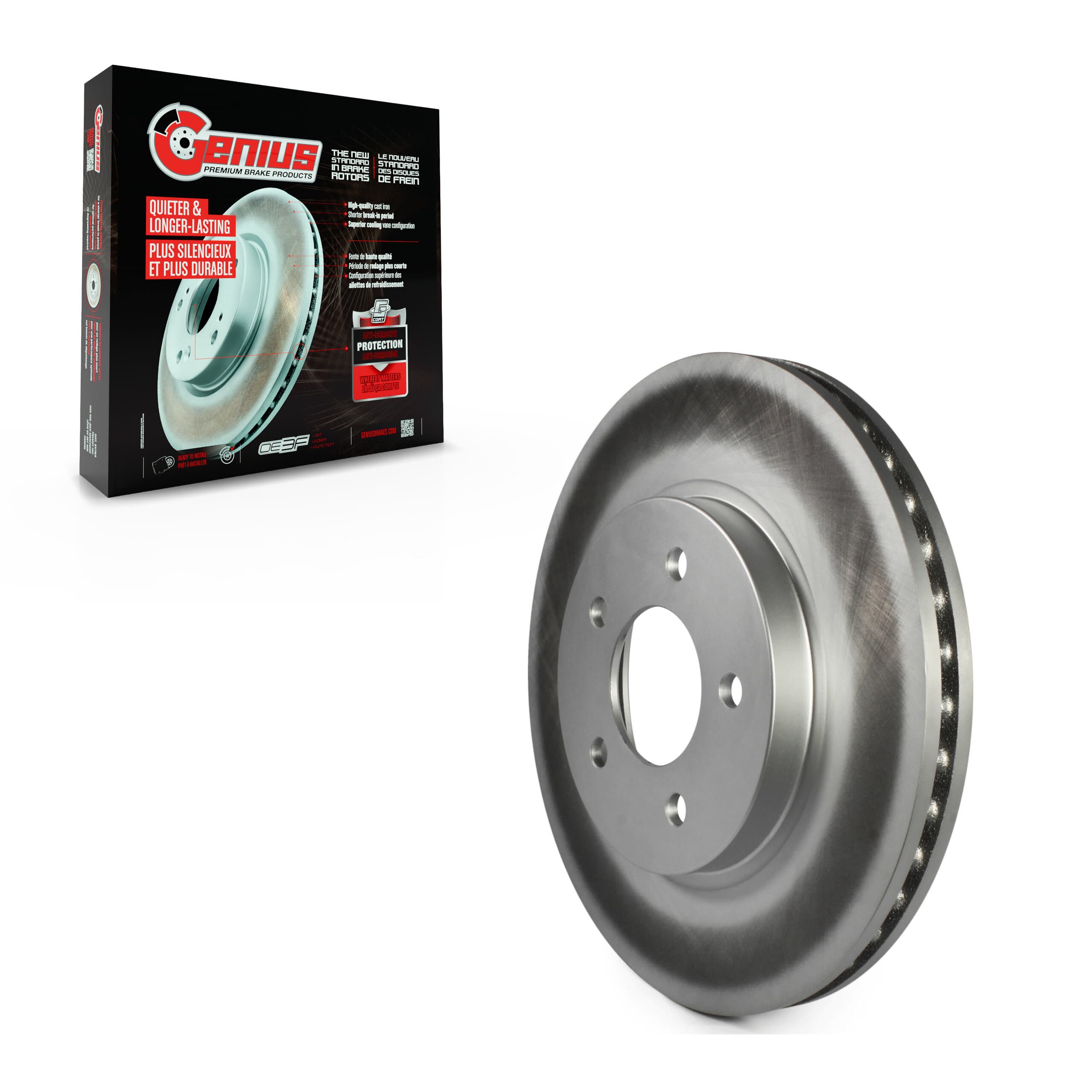 Genius - GCR-680272 - Front Disc Brake Rotor image 1