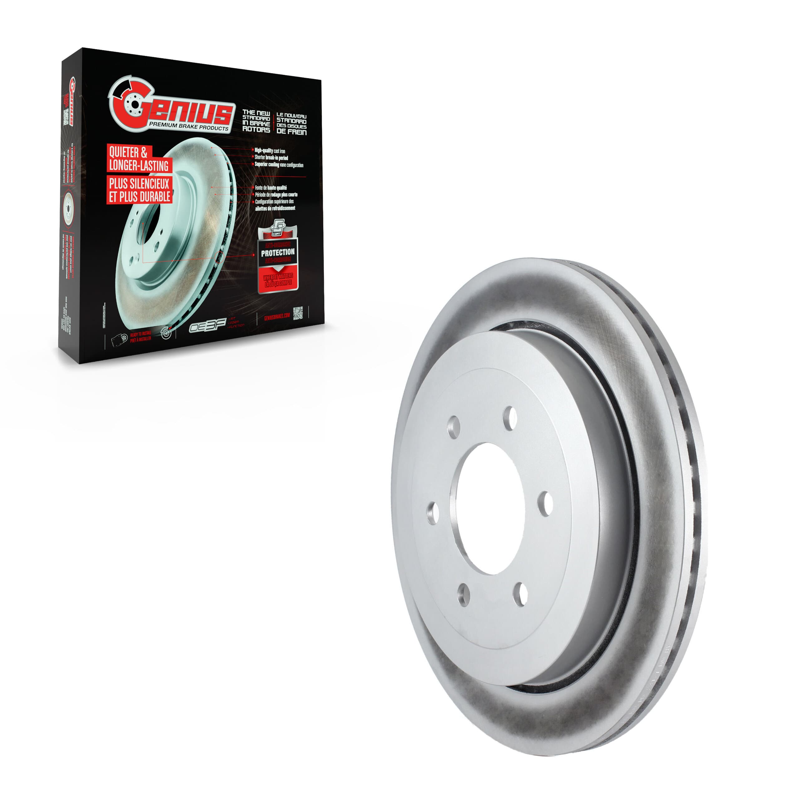 Genius - GCR-680507 - Rear Disc Brake Rotor image 1