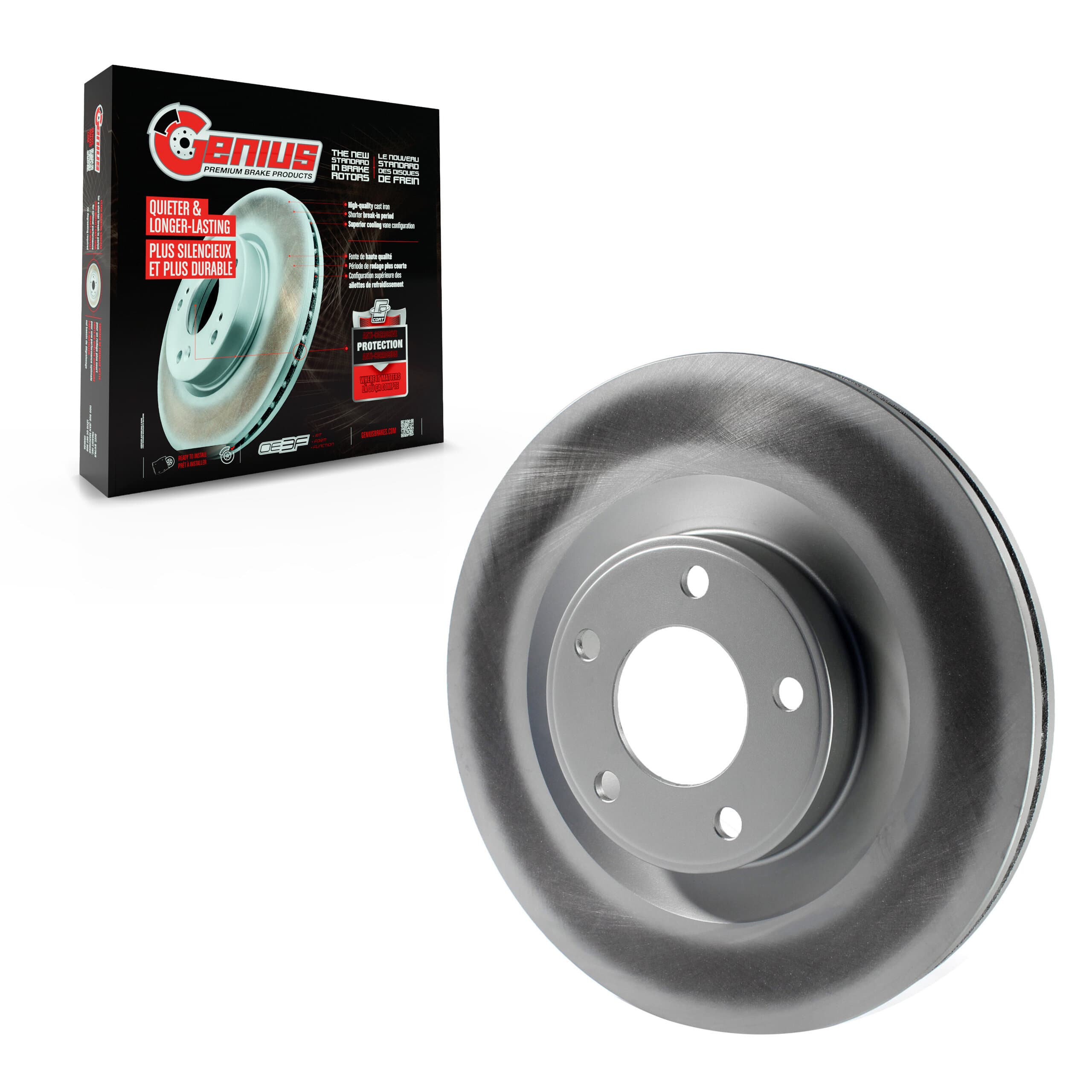 Genius - GCR-680544 - Front Disc Brake Rotor image 1