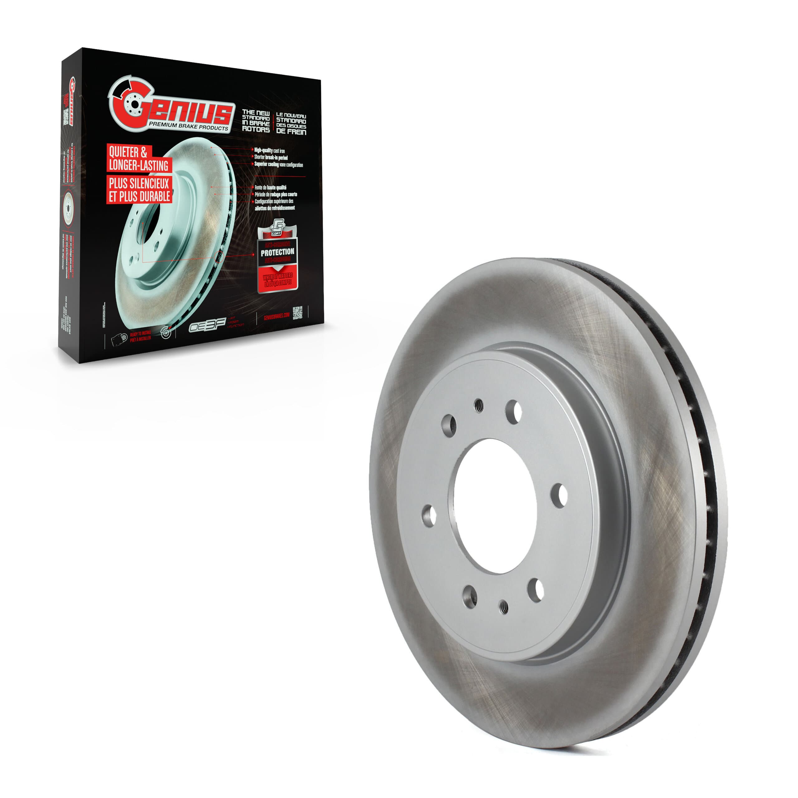 Genius - GCR-680754 - Front Disc Brake Rotor image 1