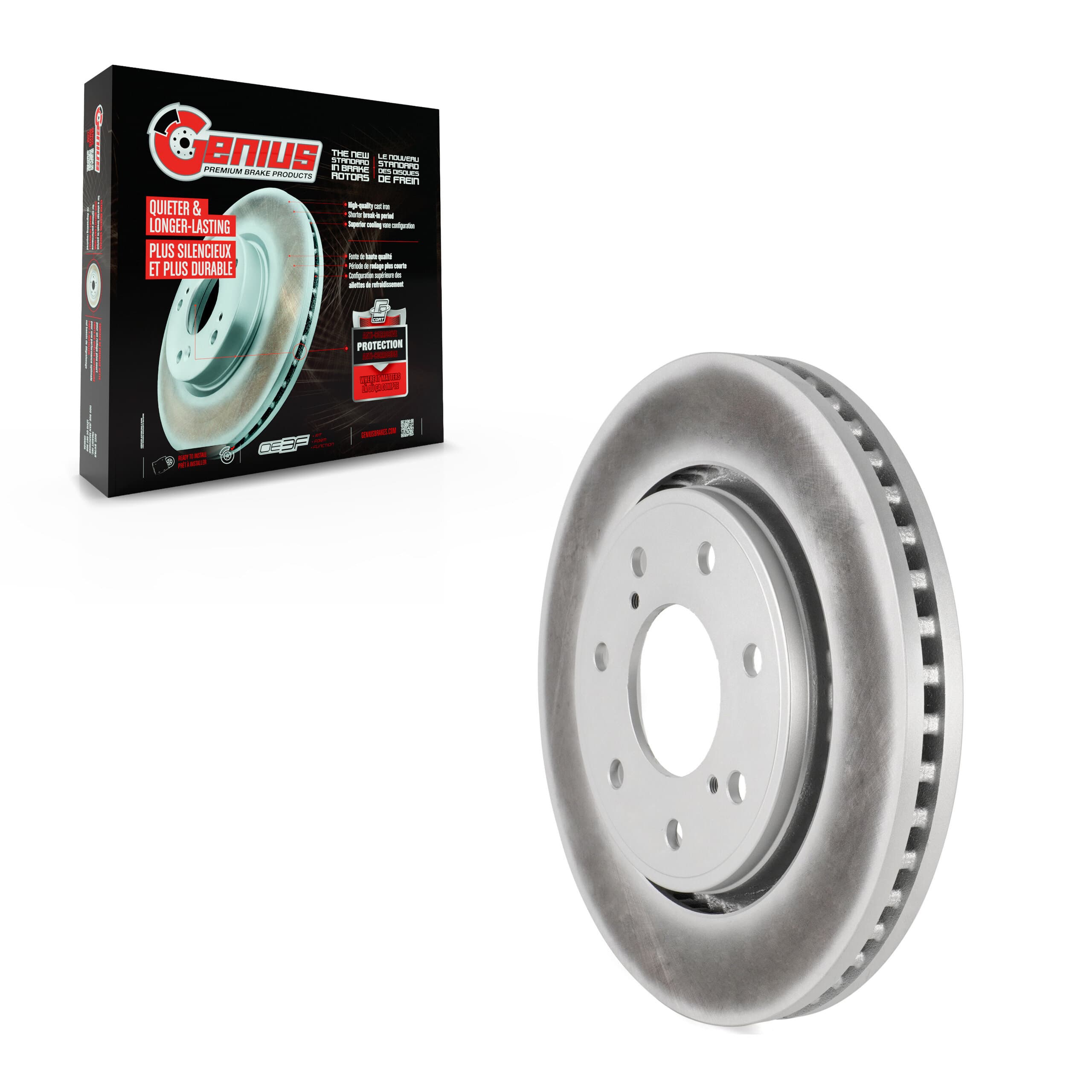Genius - GCR-680768 - Front Disc Brake Rotor image 1