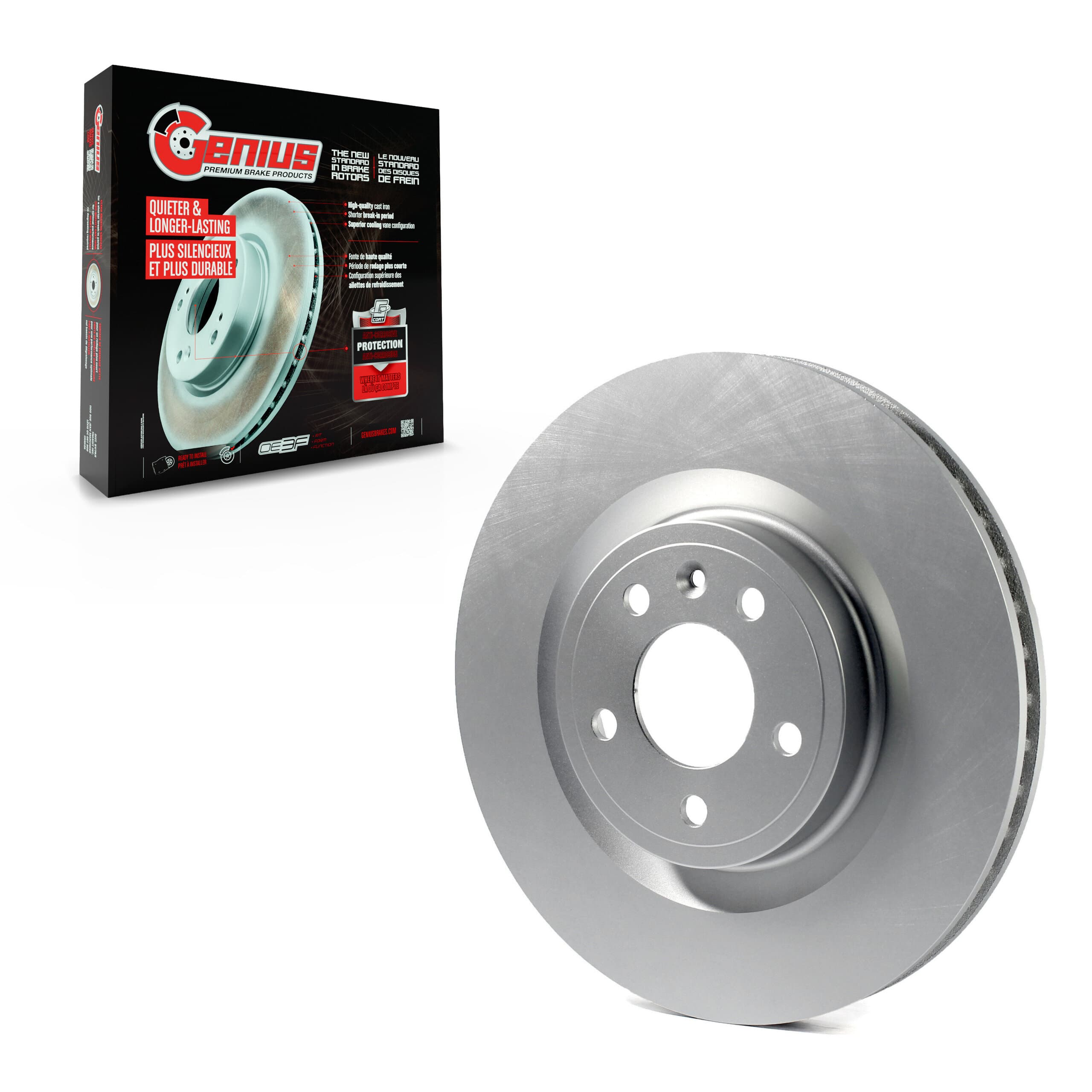Genius - GCR-680811 - Front Disc Brake Rotor image 1