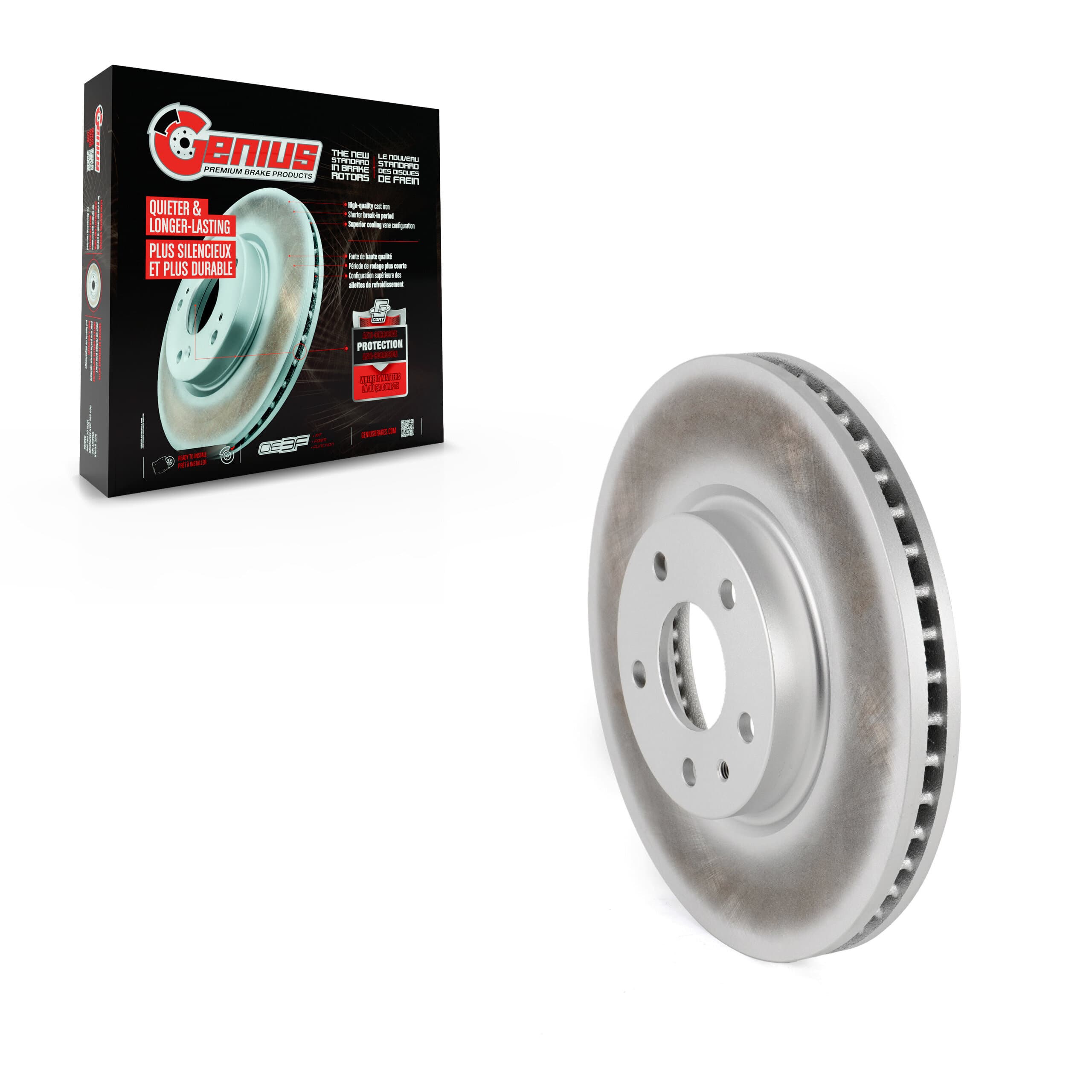 Genius - GCR-681014 - Front Disc Brake Rotor image 1