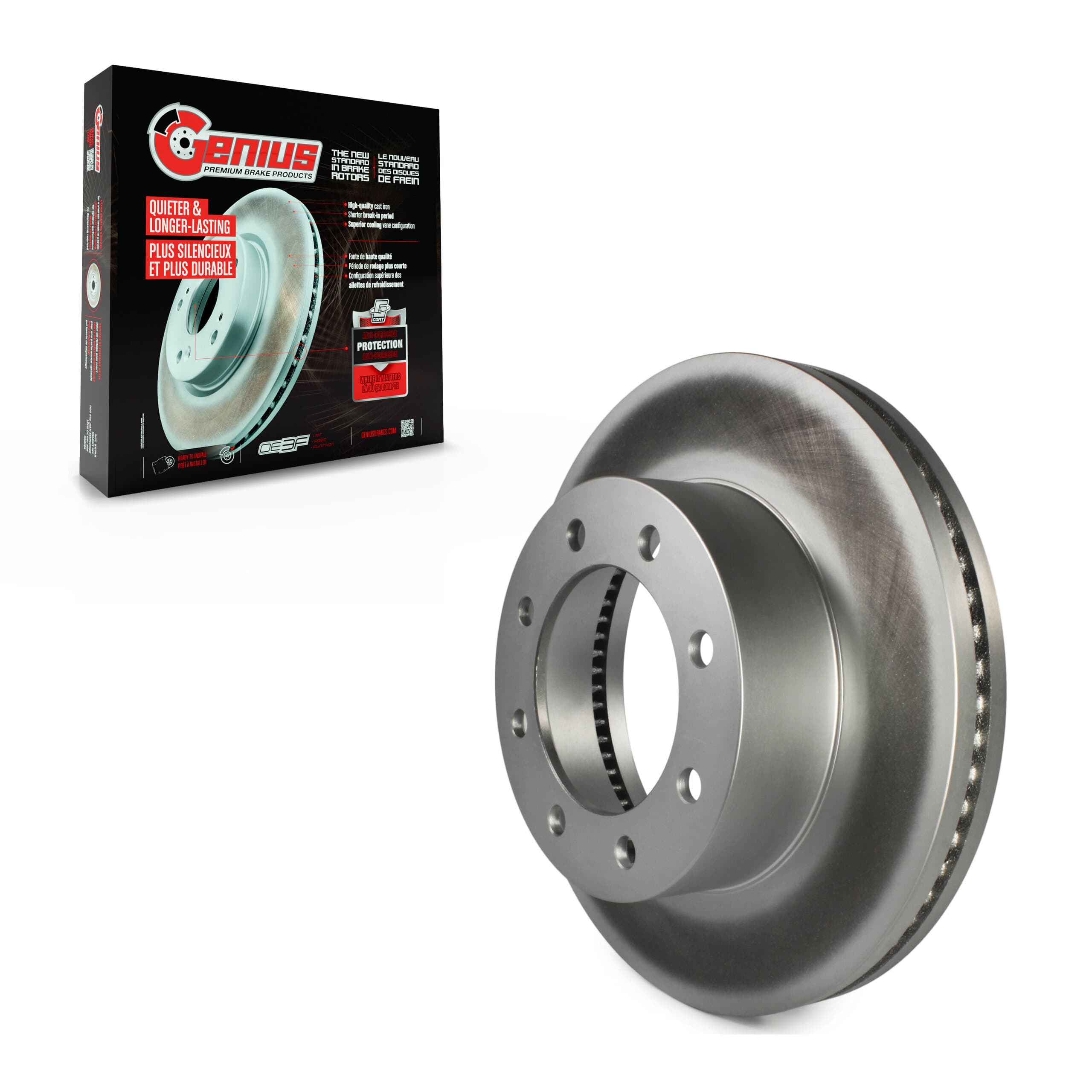 Genius - GCR-681016 - Front Disc Brake Rotor image 1