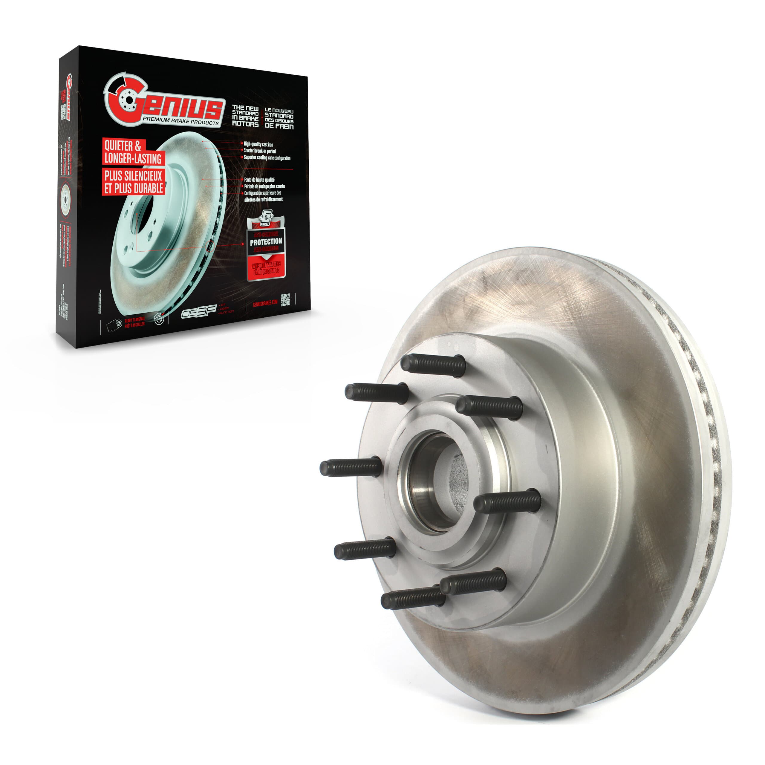 Genius - GCR-681778 - Front Disc Brake Rotor and Hub Assembly image 1