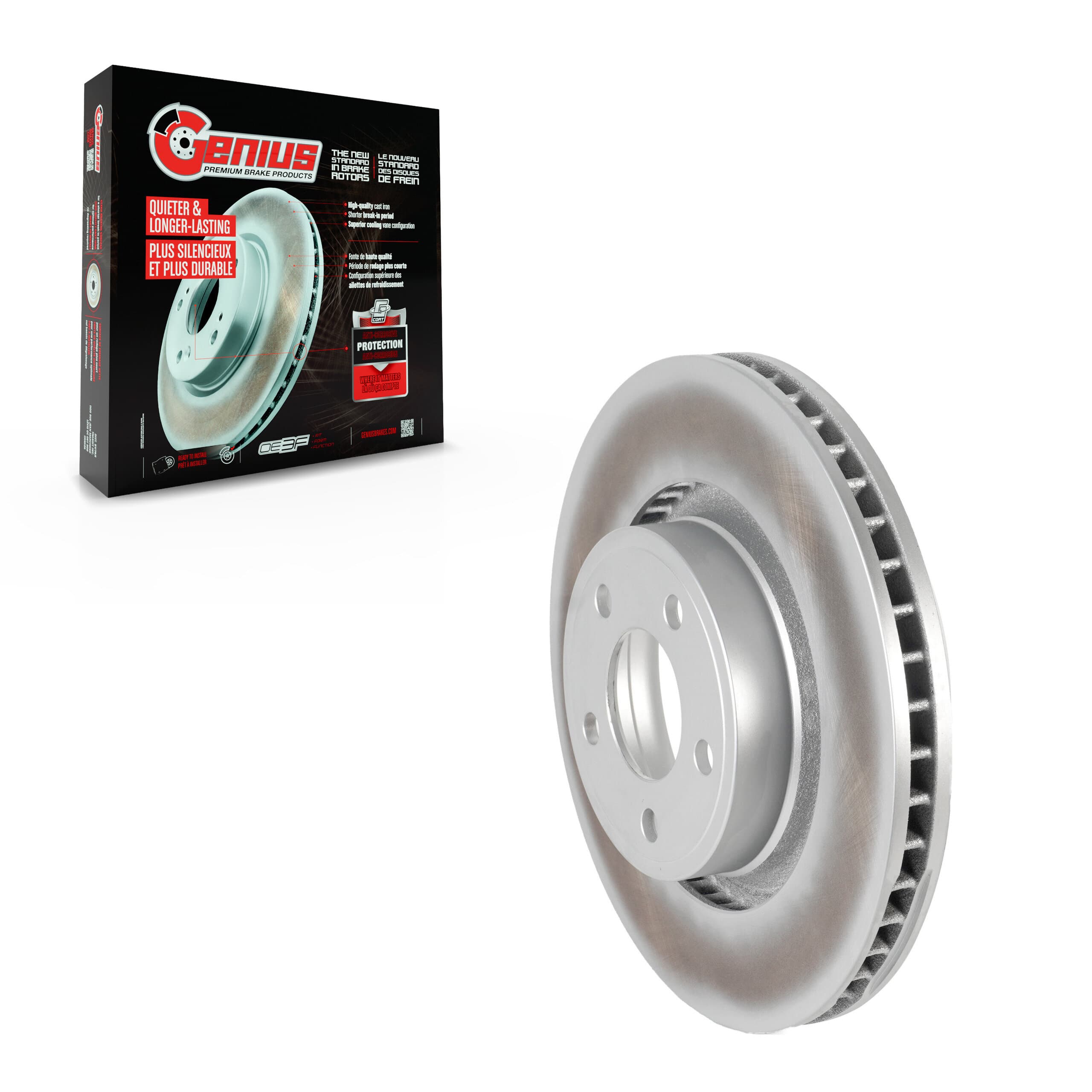 Genius - GCR-681953 - Front Disc Brake Rotor image 1