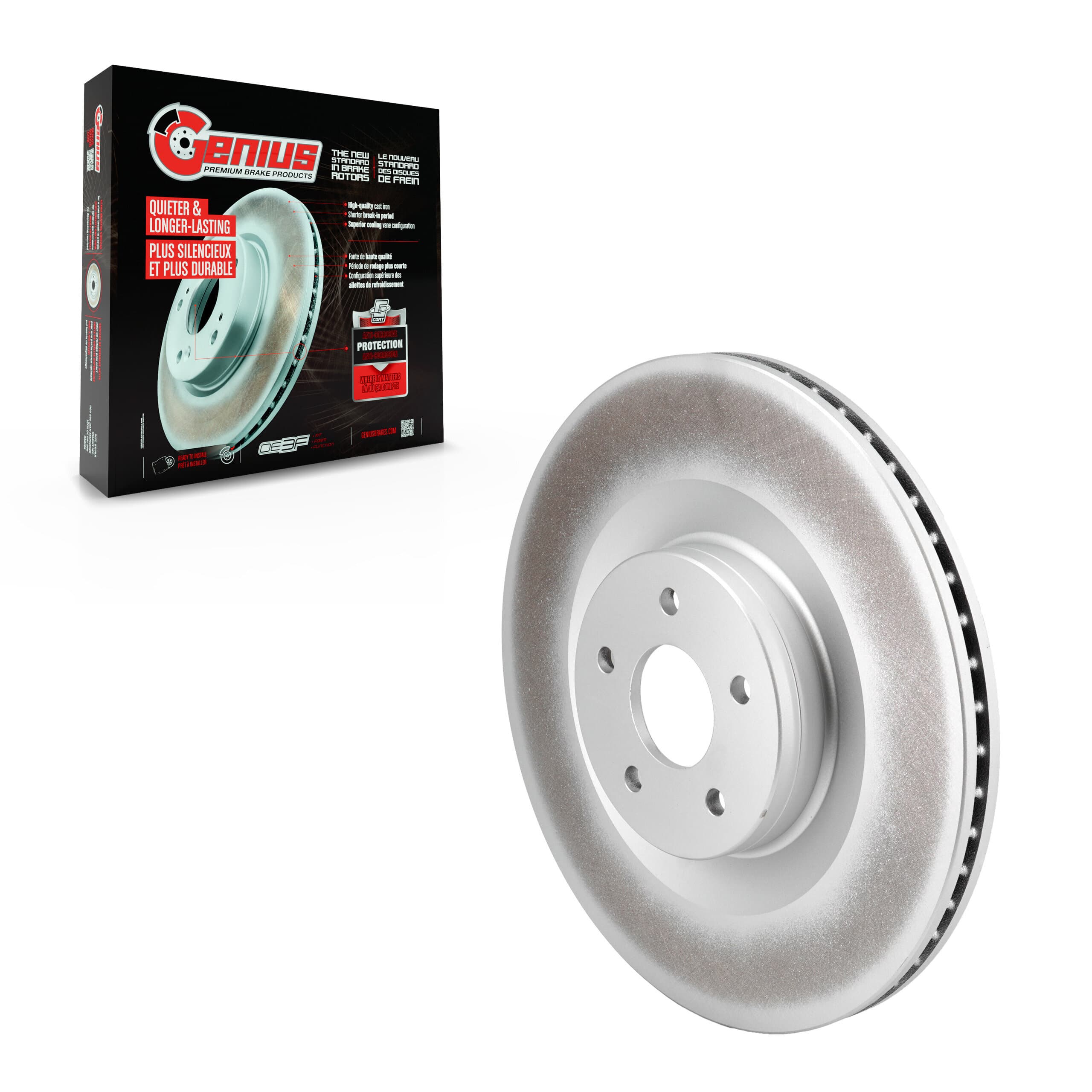 Genius - GCR-682087 - Front Disc Brake Rotor image 1