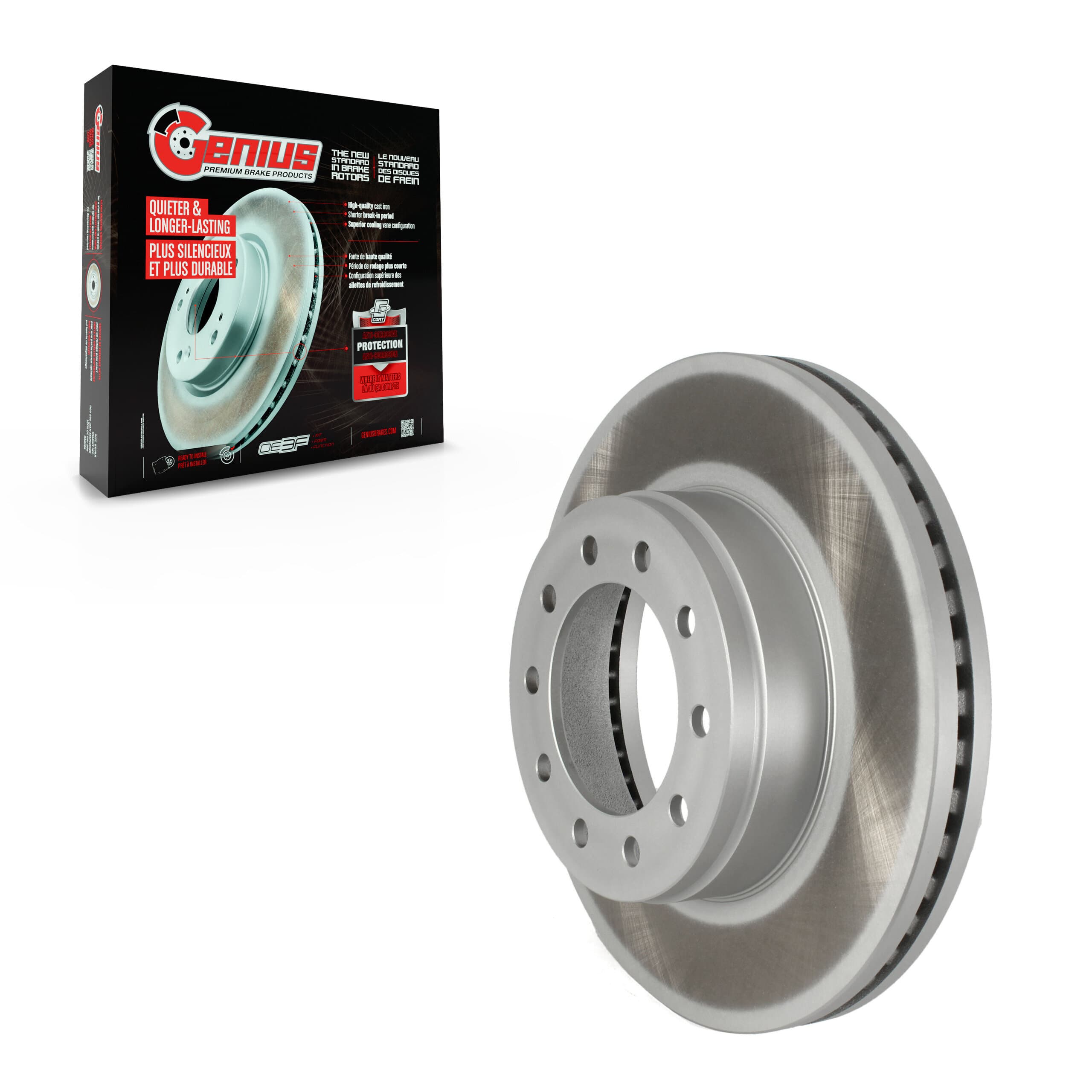 Genius - GCR-682089 - Front Disc Brake Rotor image 1