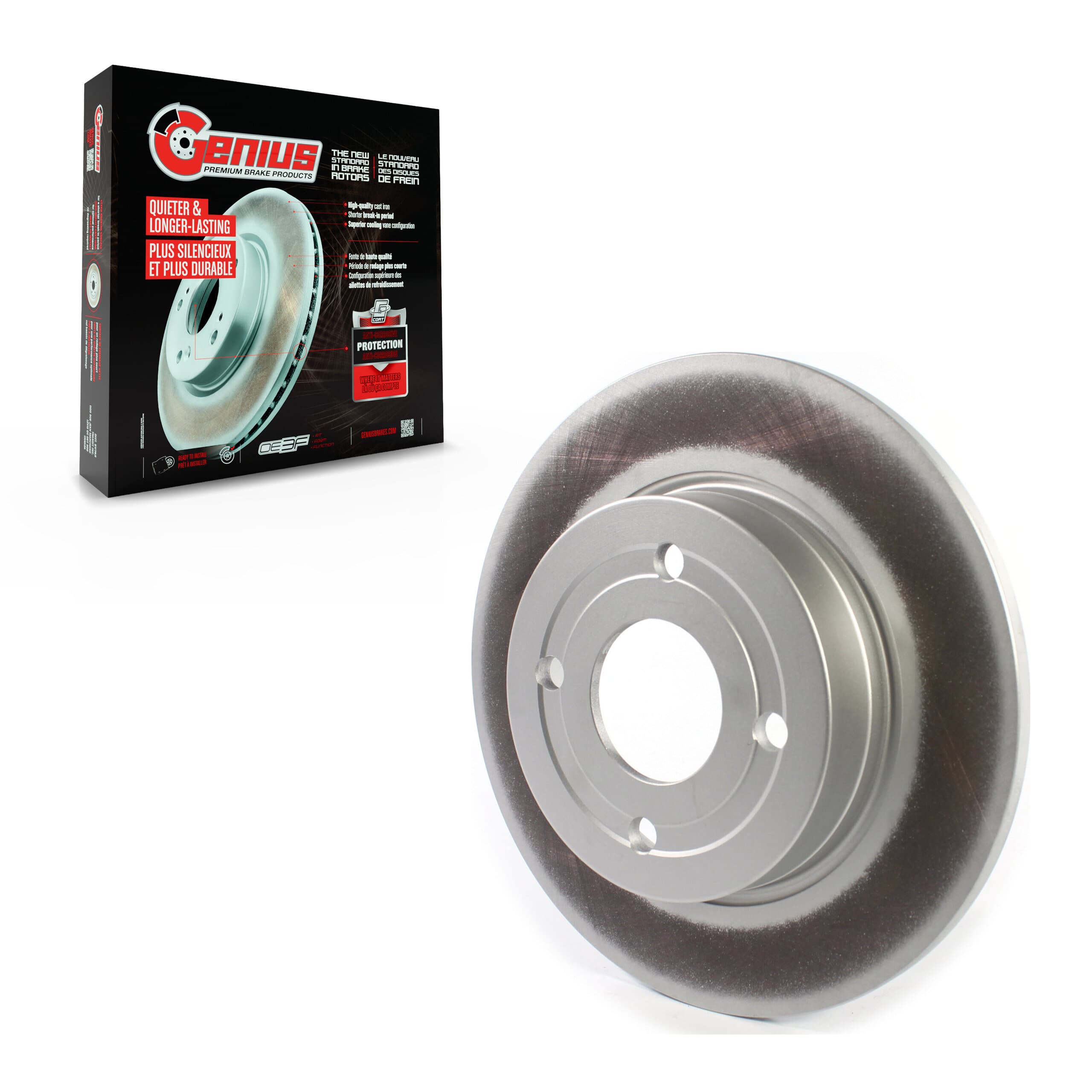 Genius - GCR-682429 - Rear Disc Brake Rotor image 1