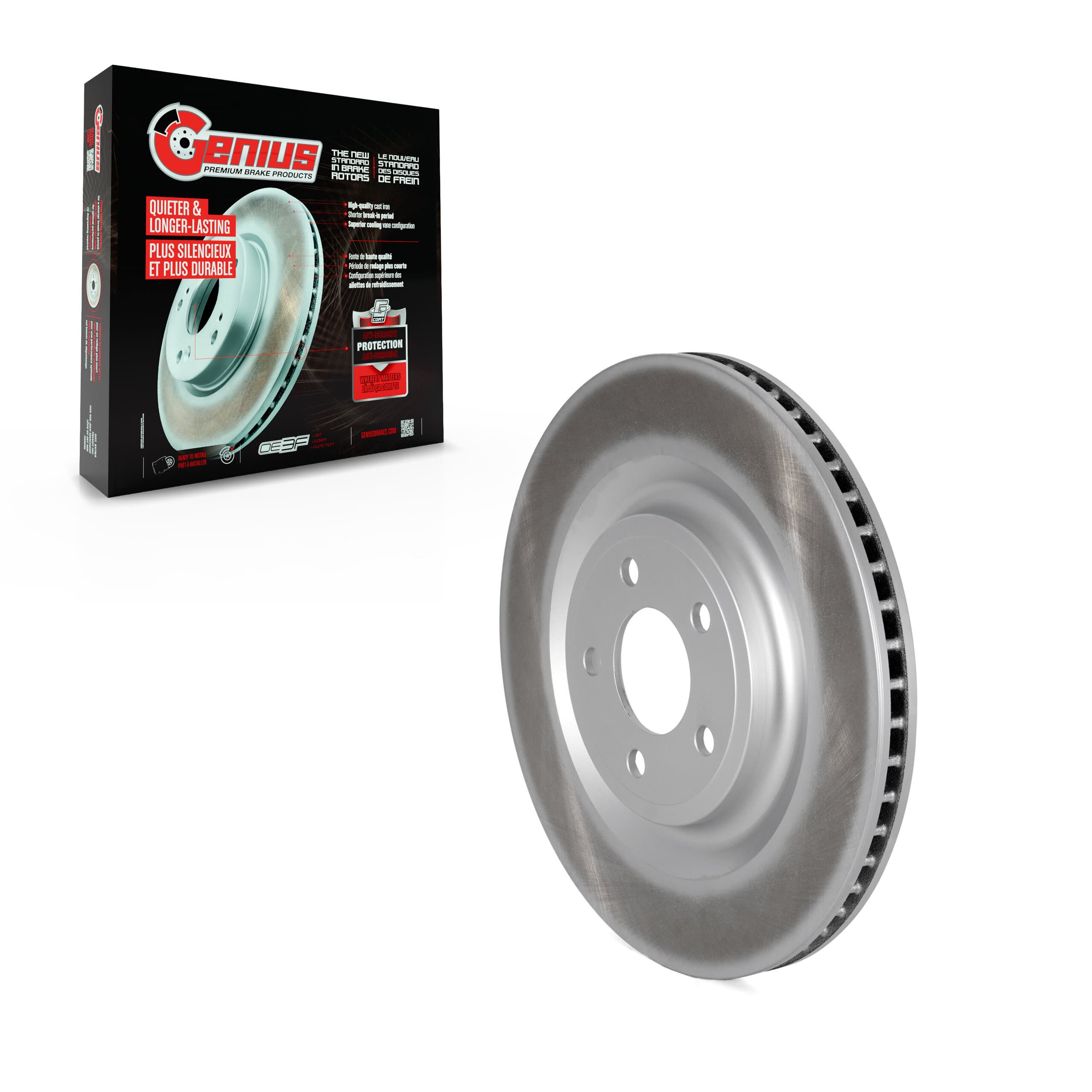 Genius - GCR-682614 - Rear Disc Brake Rotor image 1