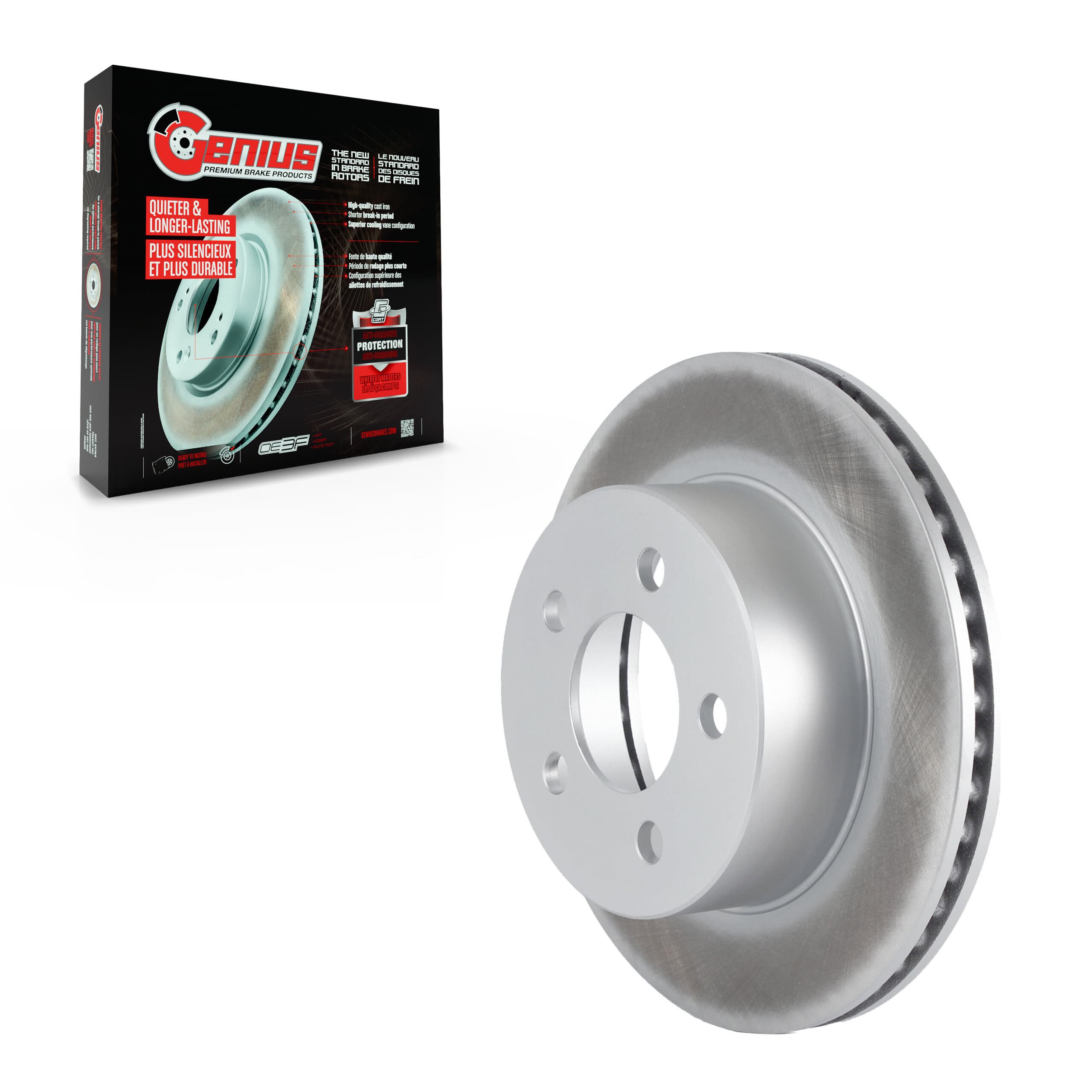 Genius - GCR-76923 - Front Disc Brake Rotor image 1