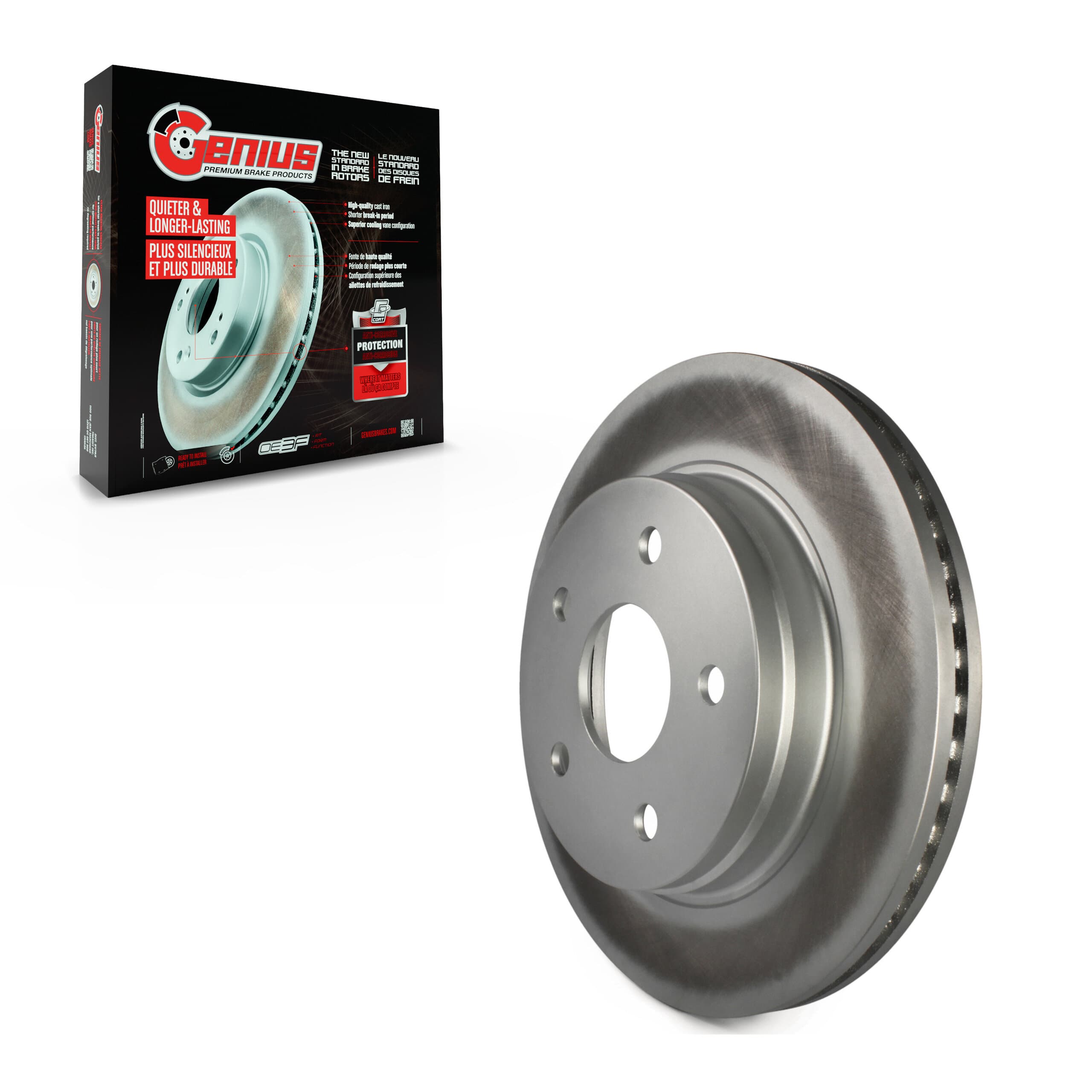 Genius - GCR-780073 - Front Disc Brake Rotor image 1