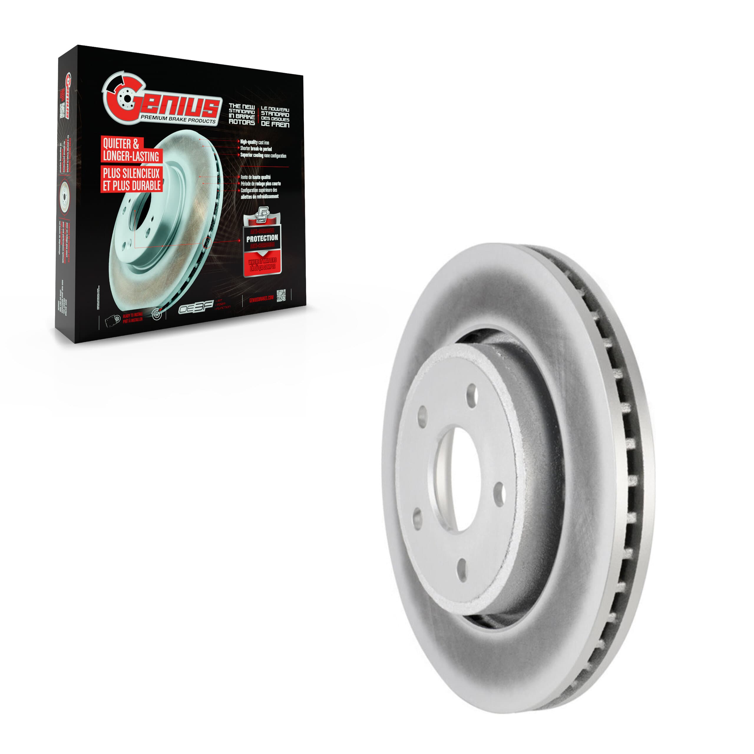 Genius - GCR-780289 - Front Disc Brake Rotor image 1