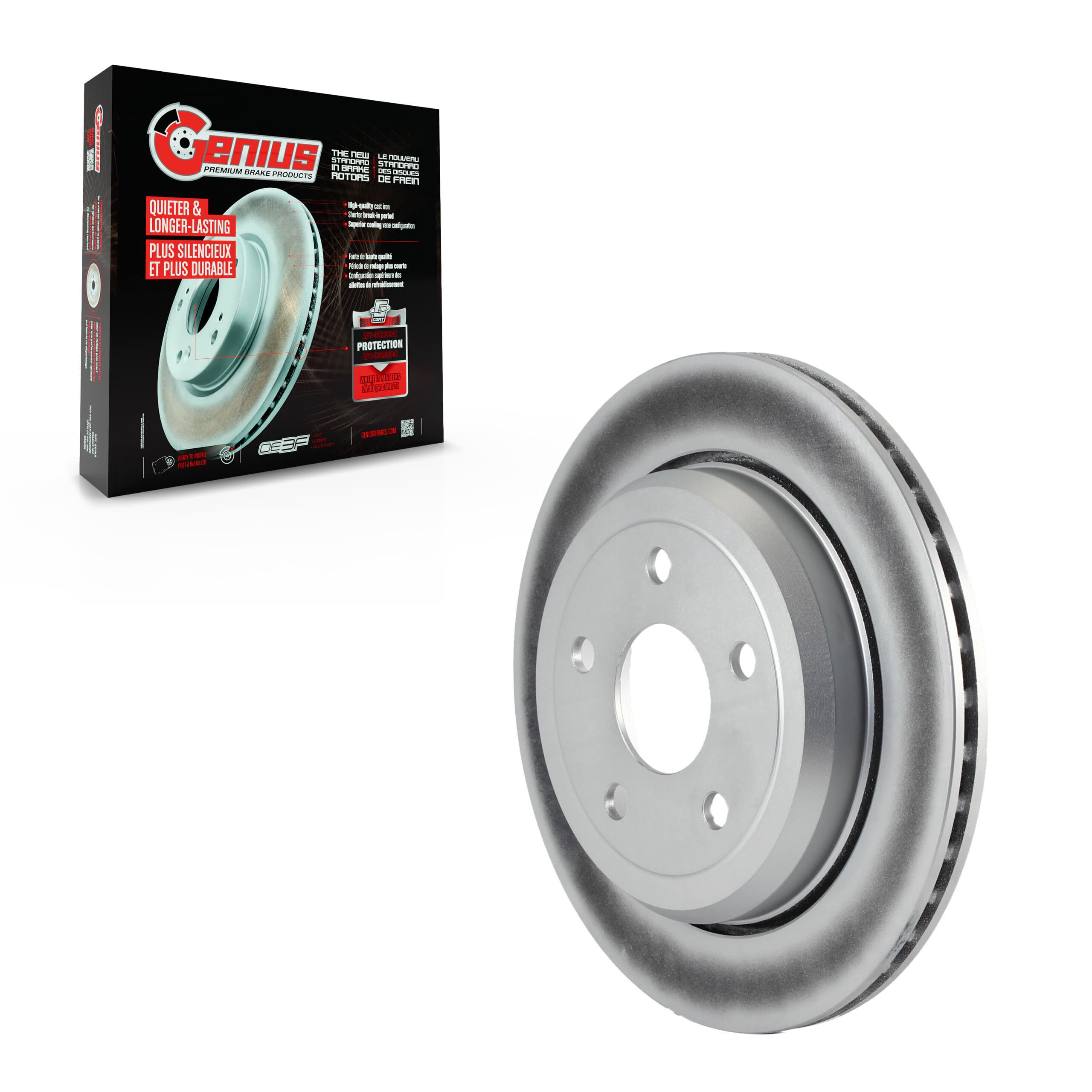 Genius - GCR-780869 - Rear Disc Brake Rotor image 1