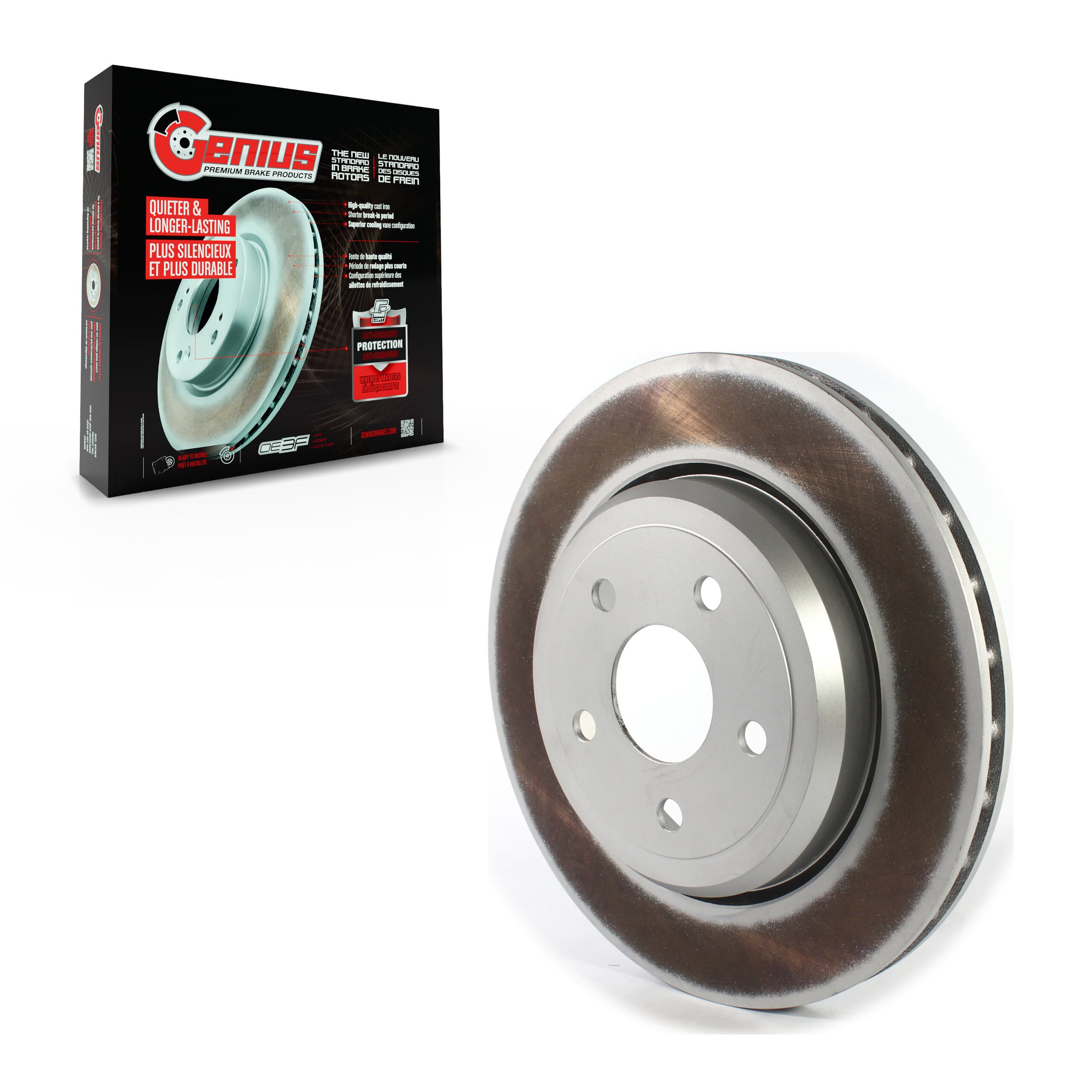 Genius - GCR-780961 - Rear Disc Brake Rotor image 1