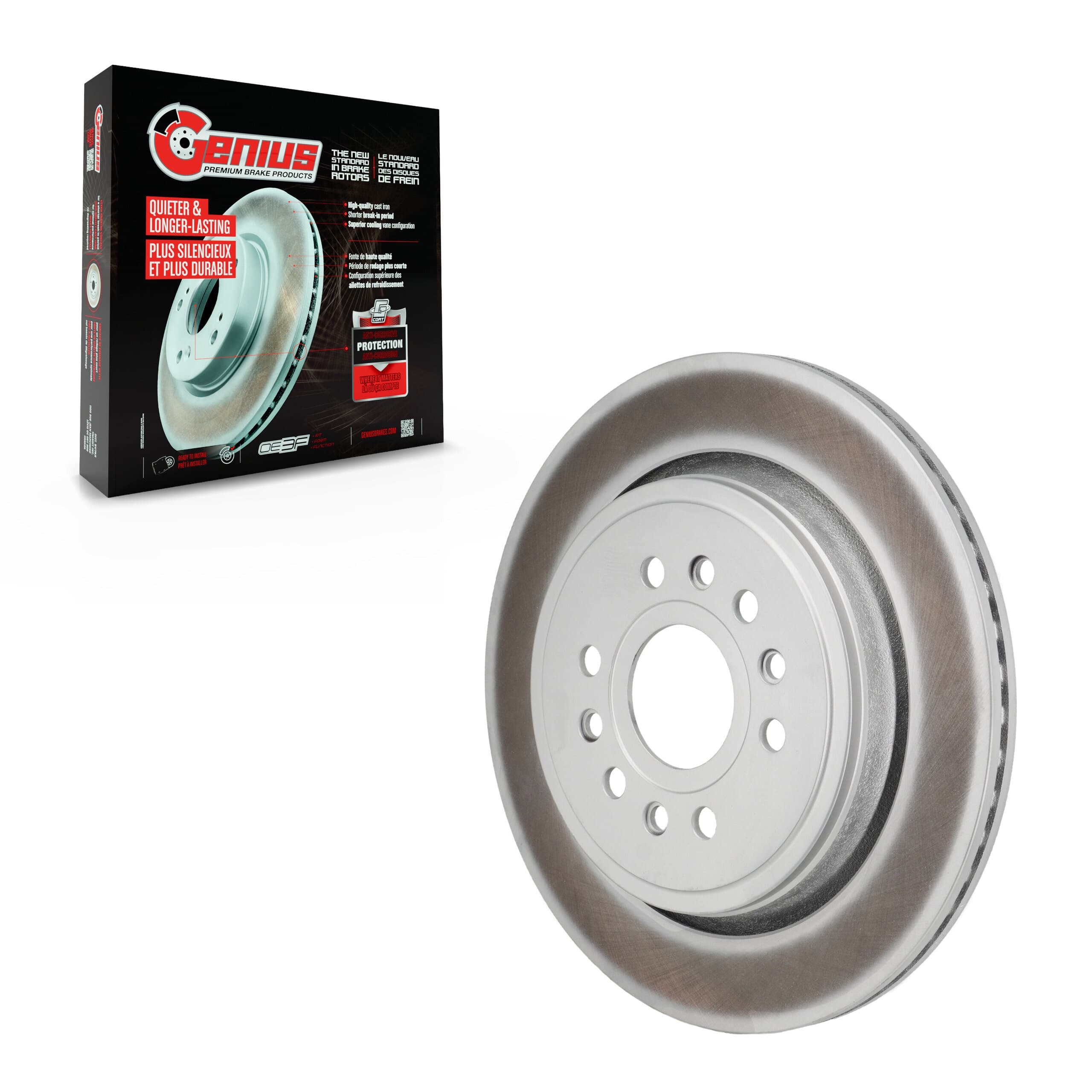 Genius - GCR-782815 - Rear Disc Brake Rotor image 1