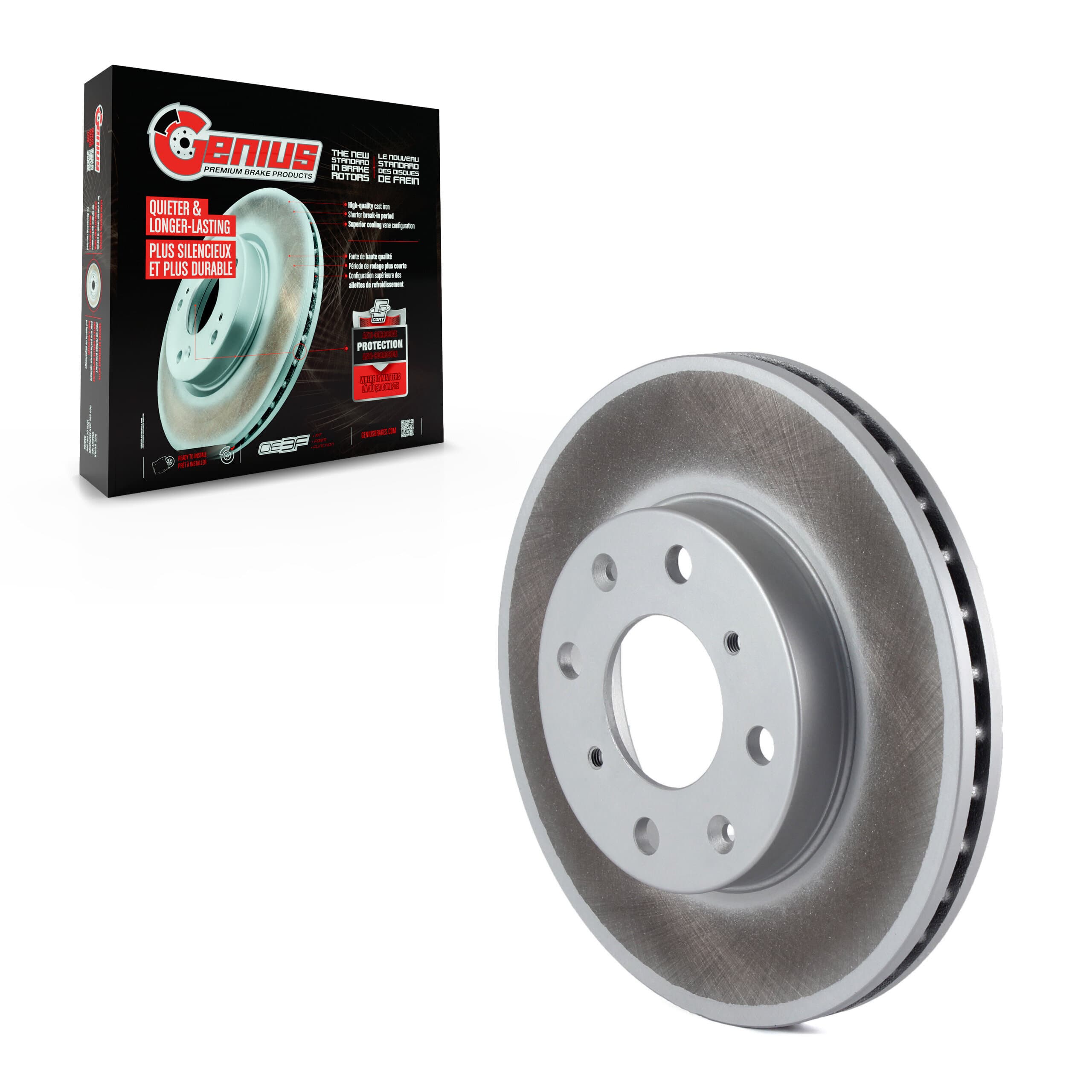 Genius - GCR-96147 - Front Disc Brake Rotor image 1