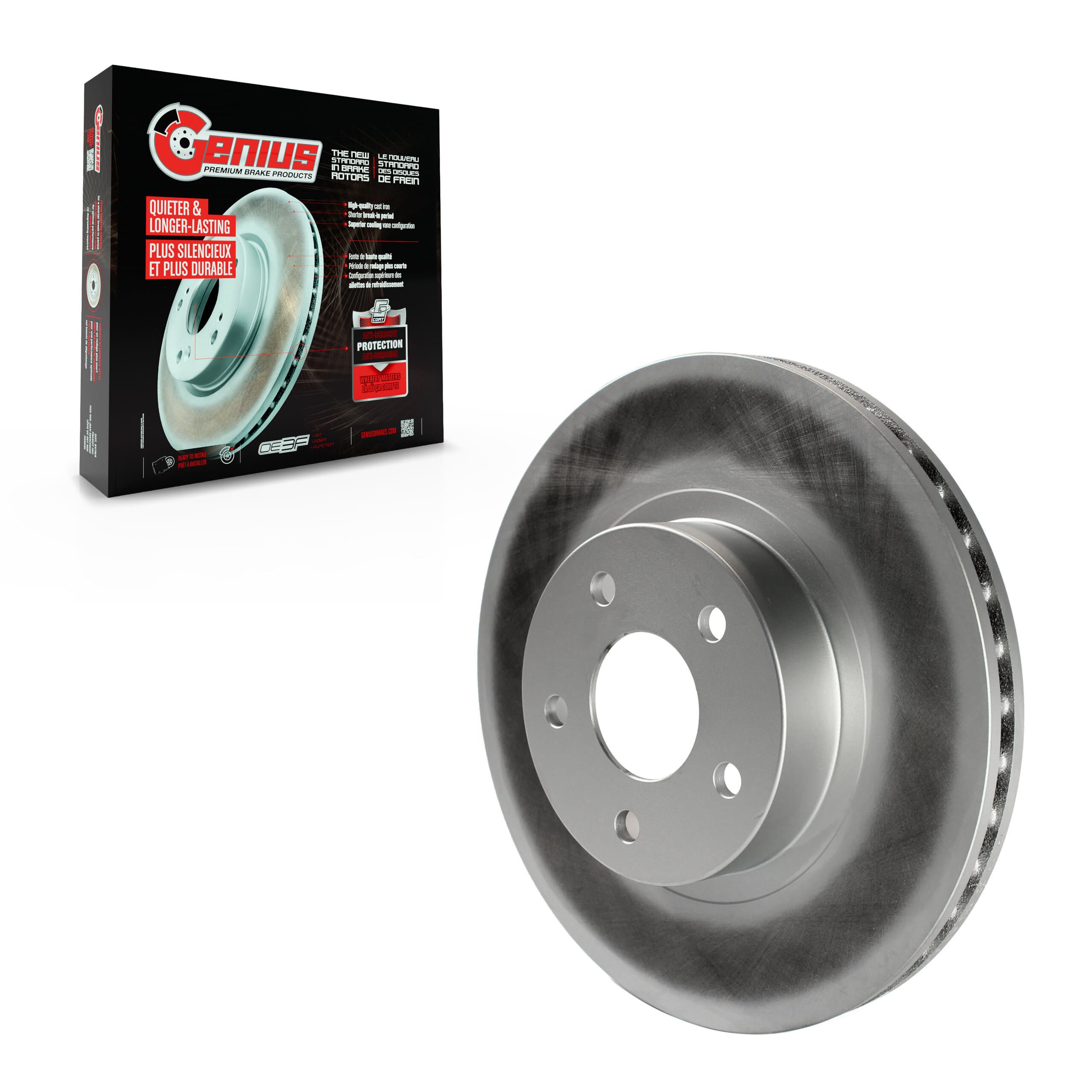 Genius - GCR-96658 - Front Disc Brake Rotor image 1