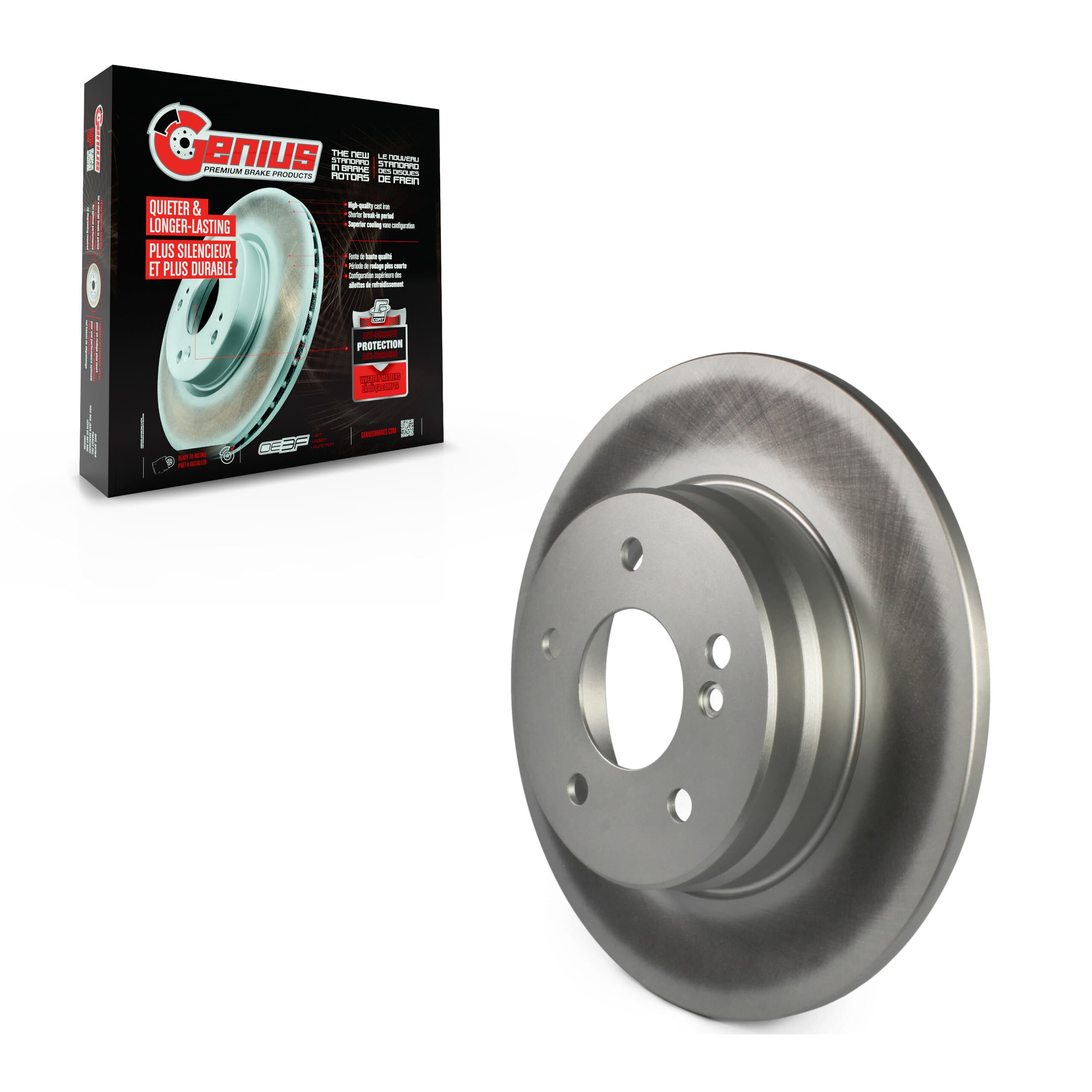 Genius - GCR-96762 - Rear Disc Brake Rotor image 1
