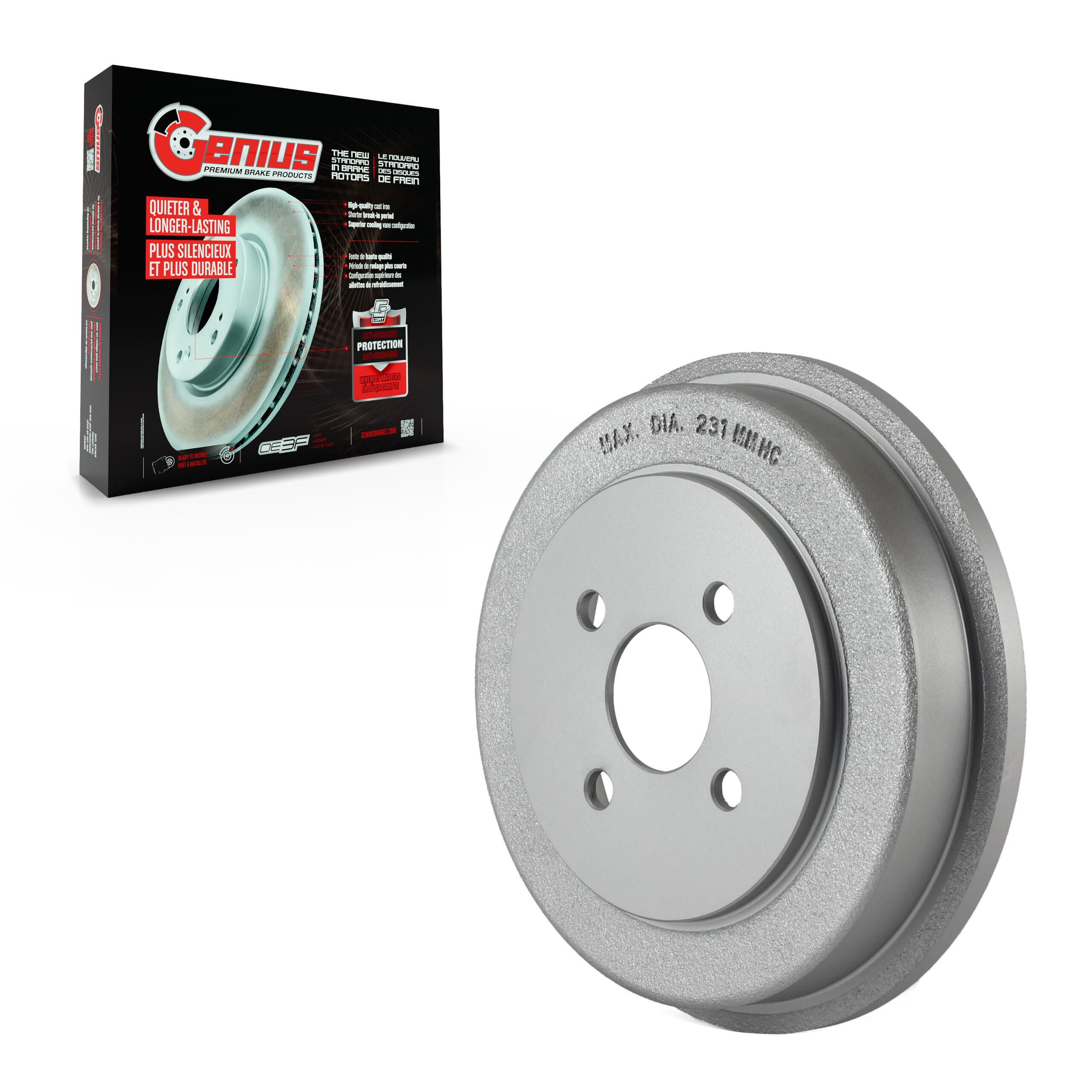 Genius - GCR-9749 - Rear Brake Drum image 1