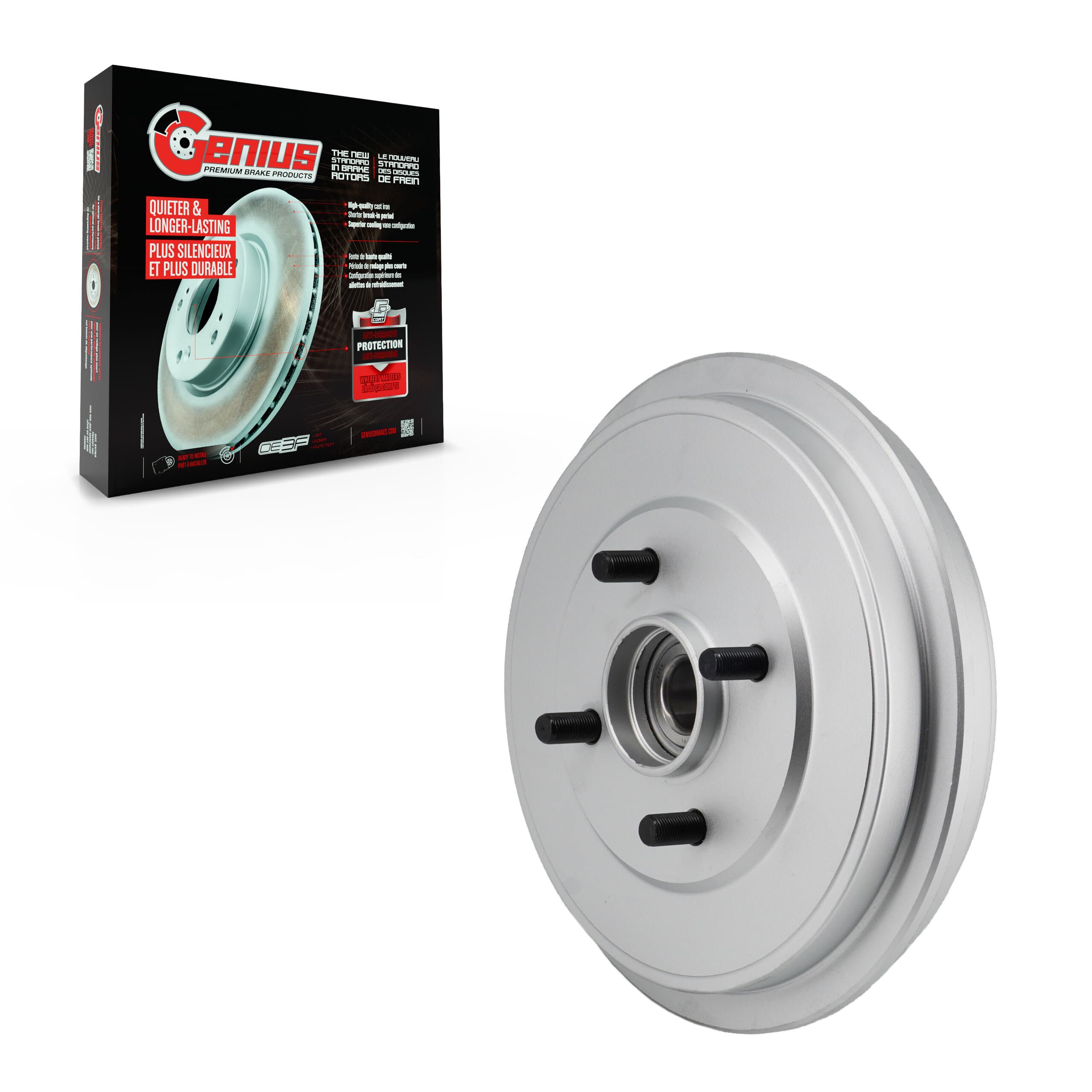 Genius - GCR-97836C - Rear Drum Brake and Hub Assembly image 1