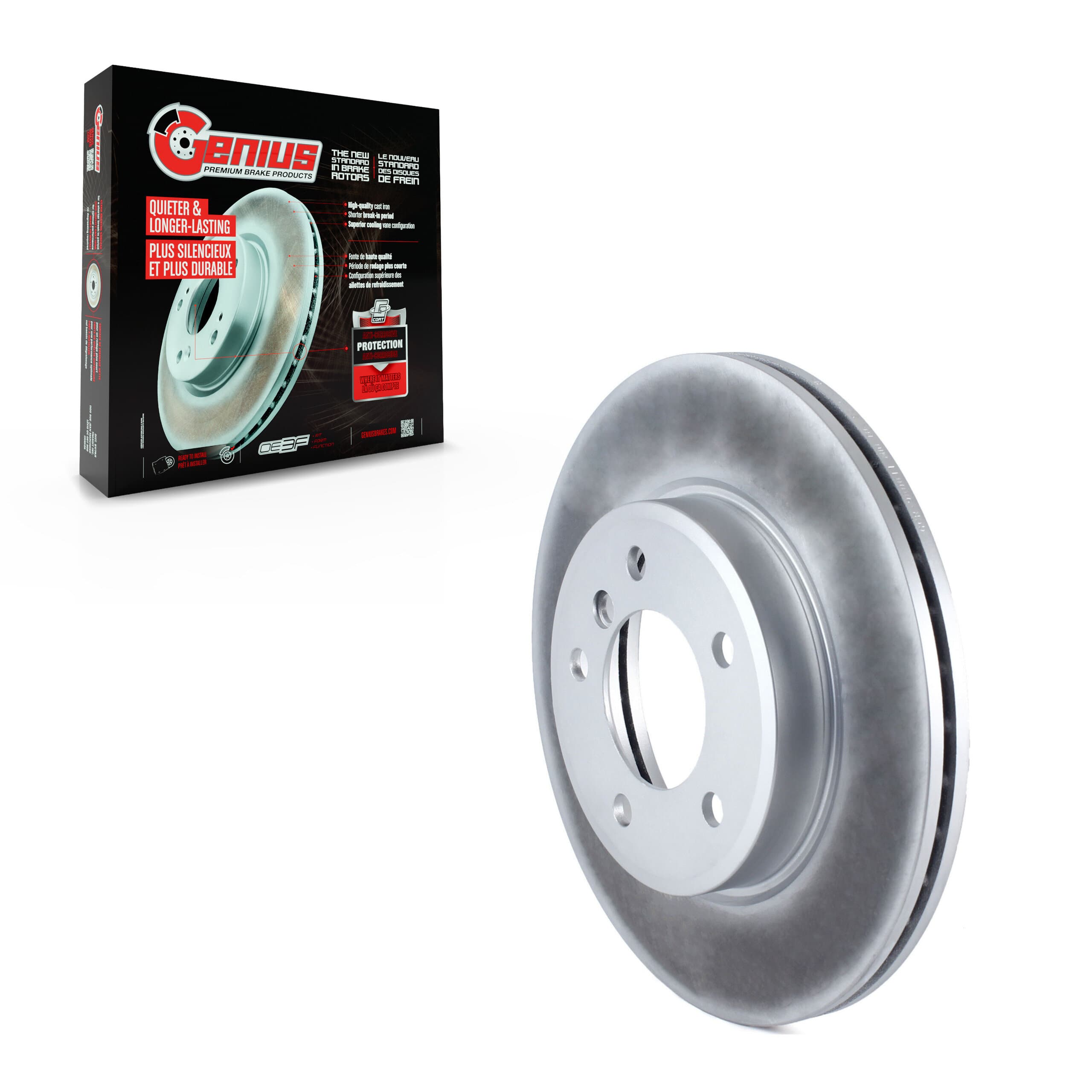 Genius - GCR-980011 - Front Disc Brake Rotor image 1
